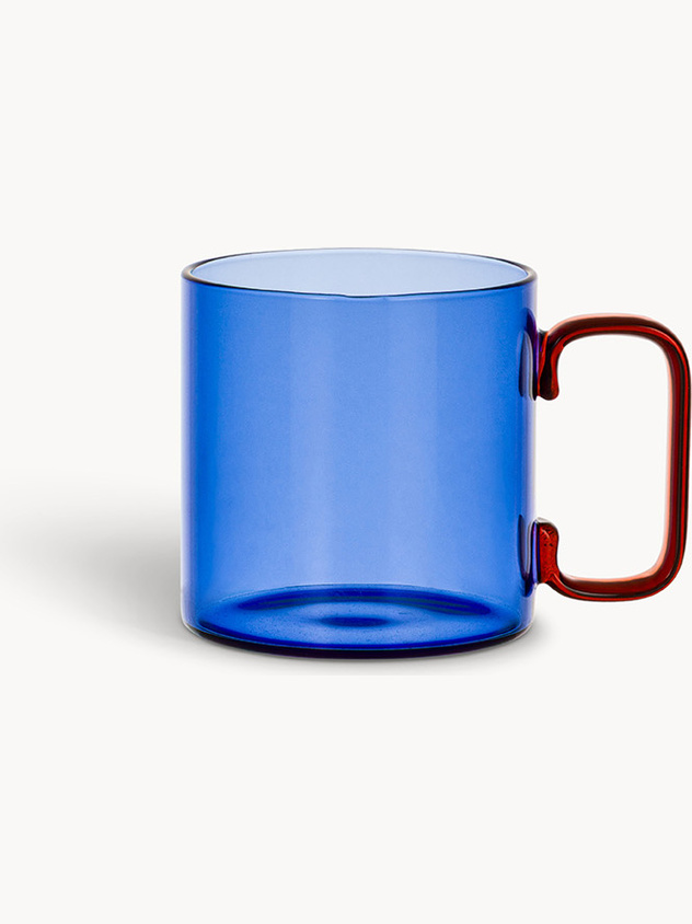 Mug in vetro bicolore