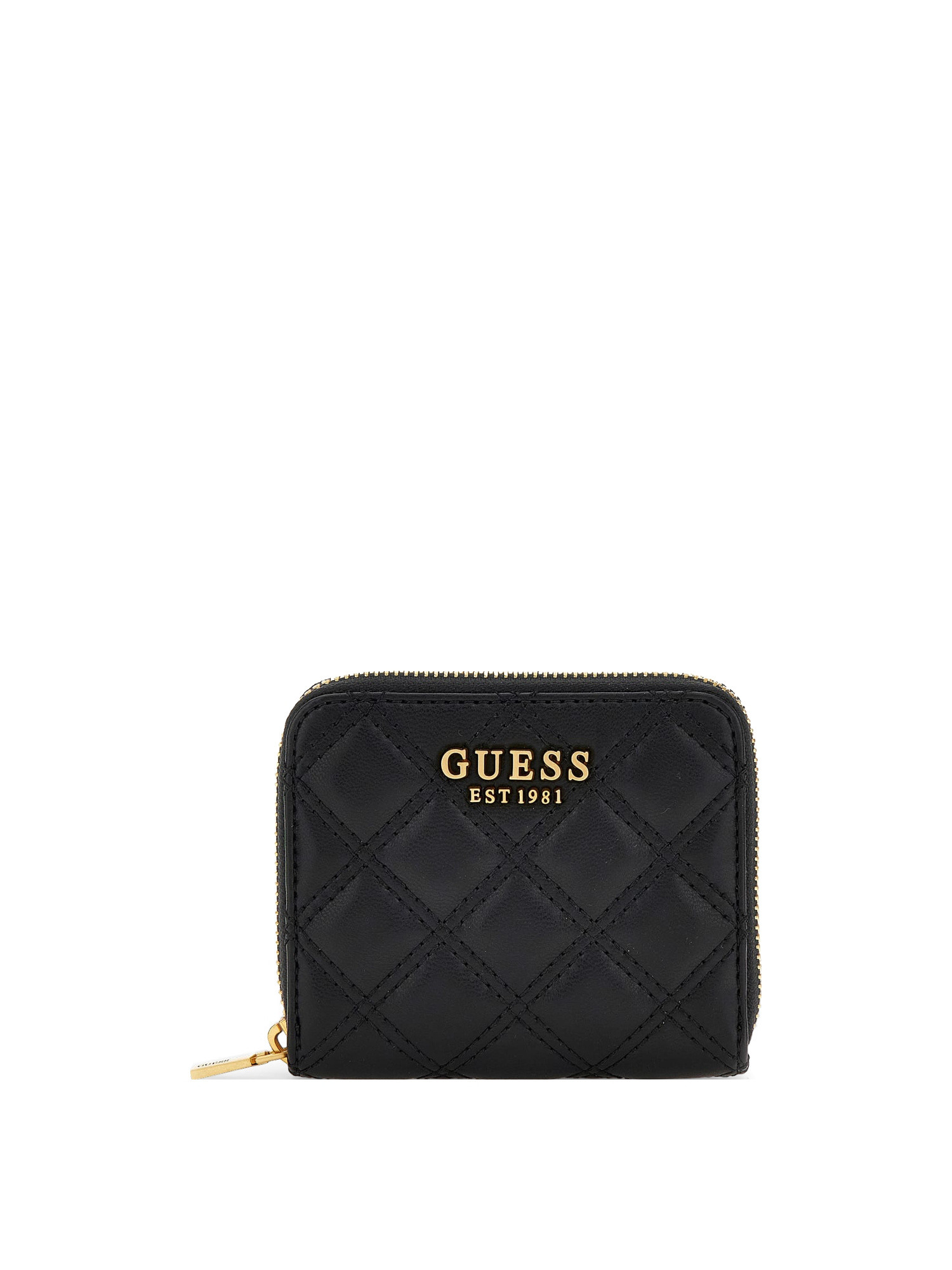 Guess - Giully quilted mini wallet, Black, large image number 0