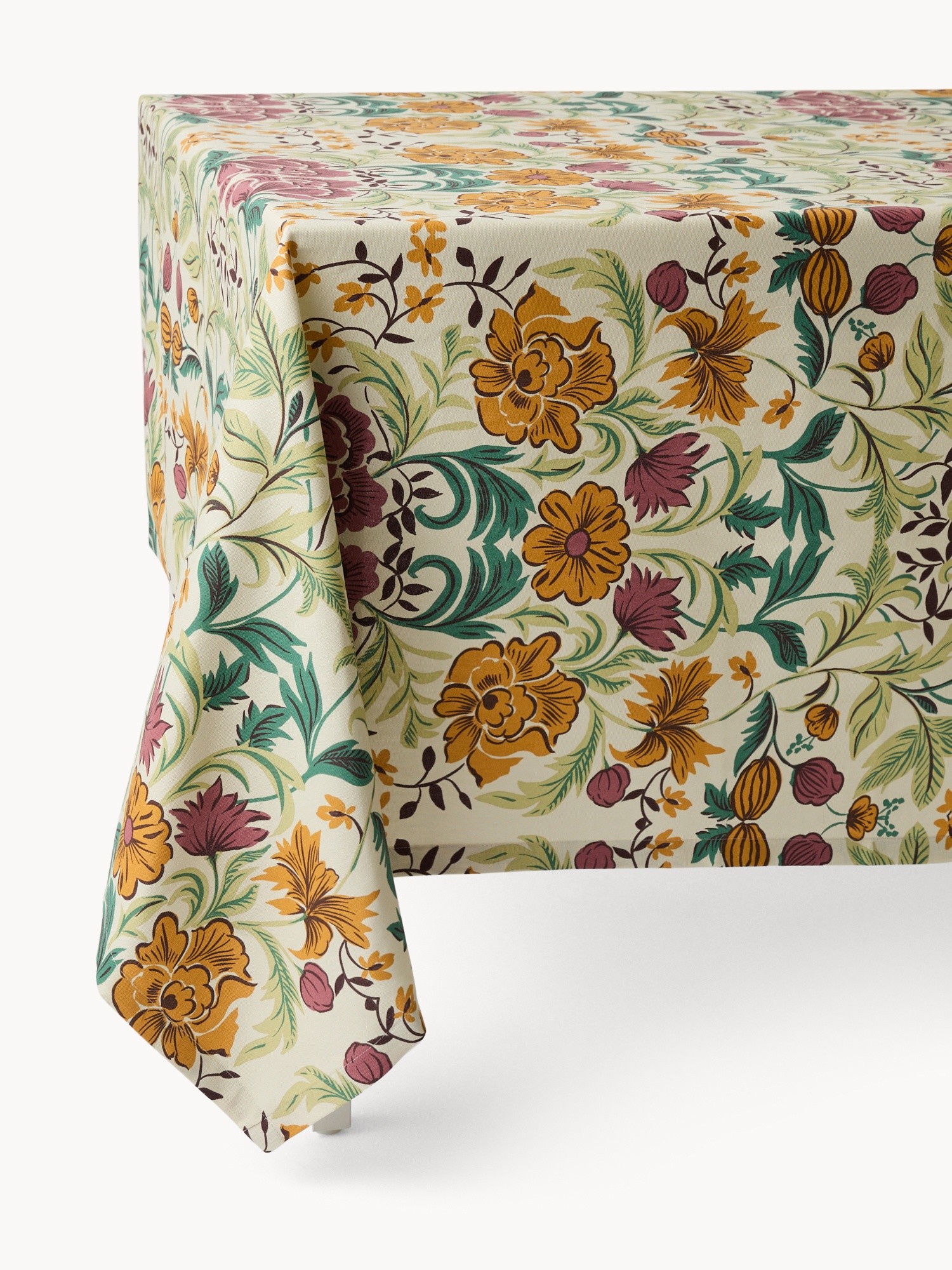 Tovaglia in panama di cotone con stampa floreale stile western - Prezzo di lancio, Multicolor, large image number 0