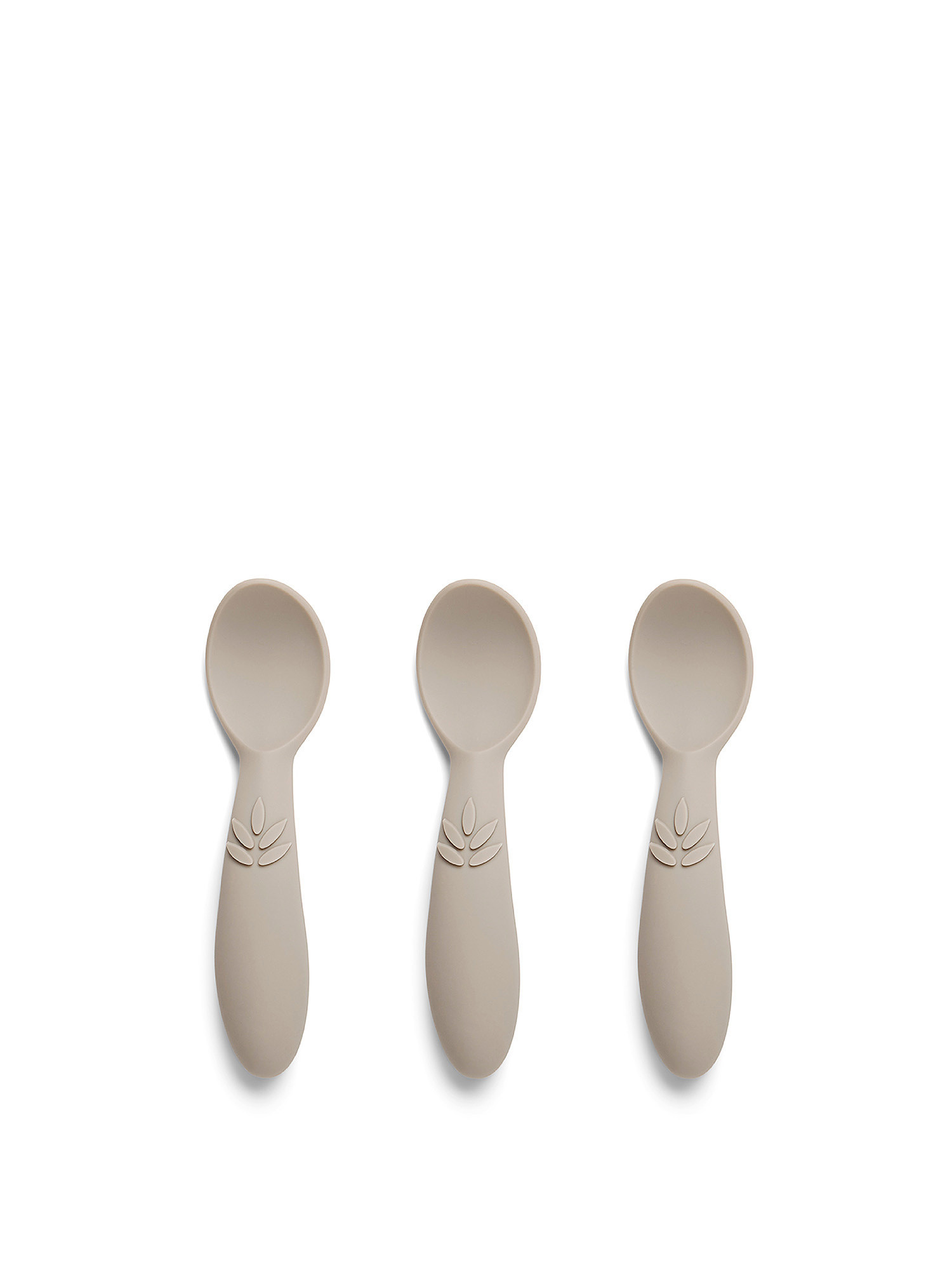 Set of 3 silicone spoons, Dove Grey, large