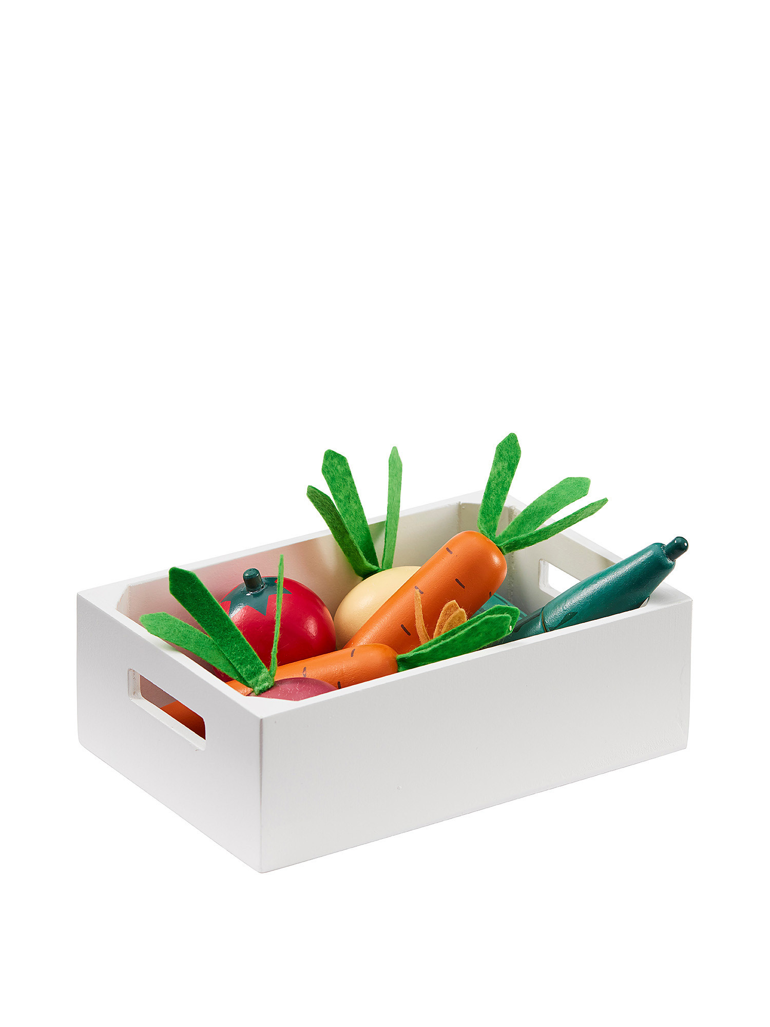 Wooden box with a mix of vegetables, Multicolor, large image number 0