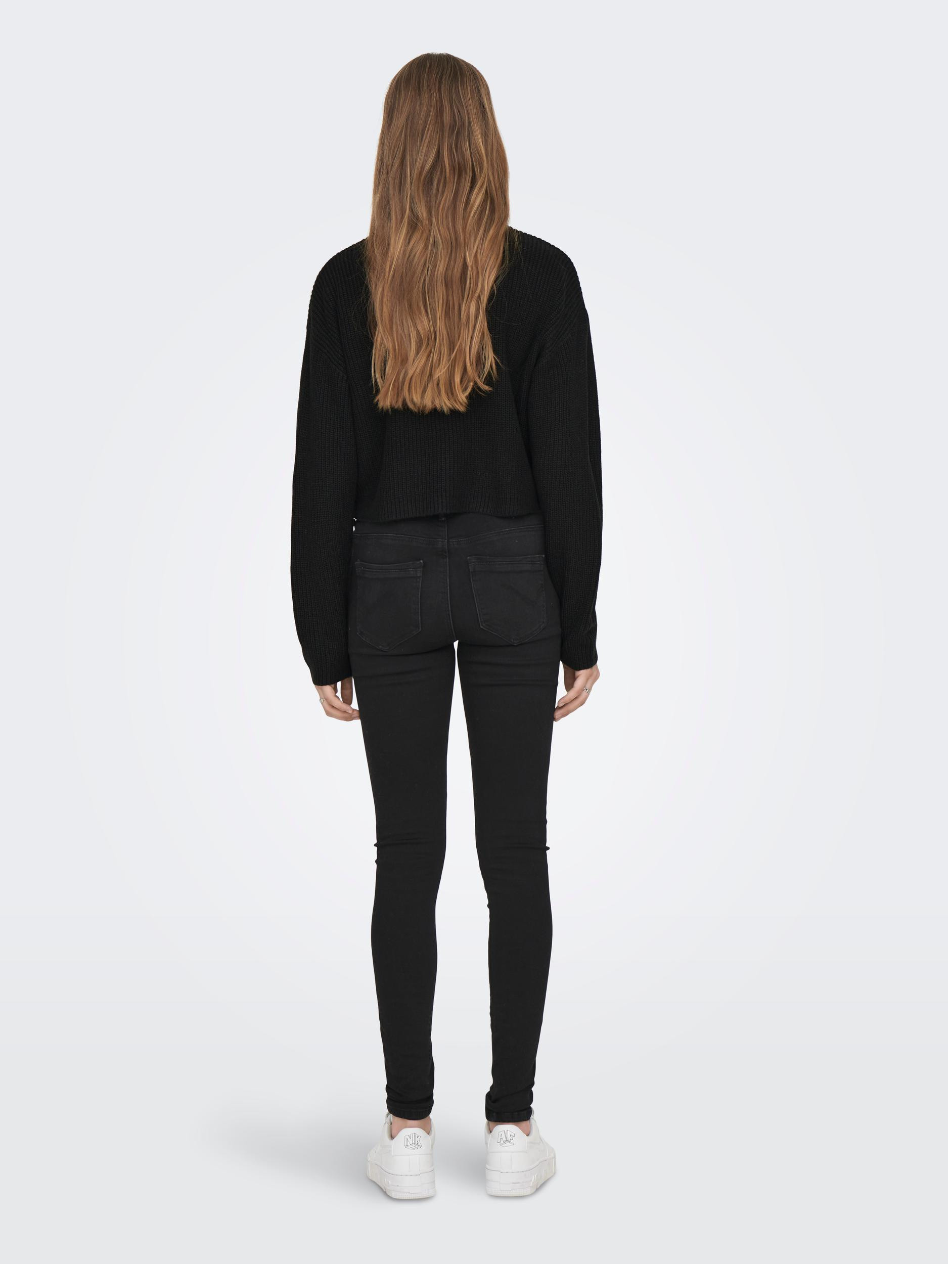 Only - Ribbed pullover, Black, large image number 3