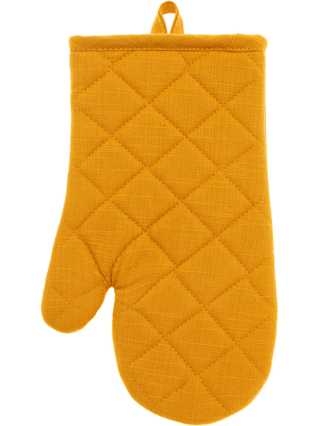 Guanto forno m&egrave;lange a trama fiammata