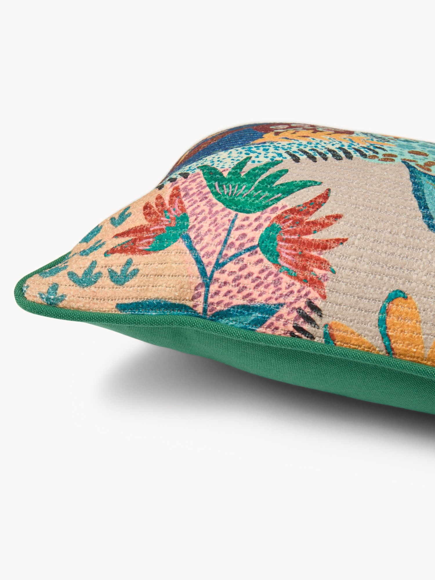 Botanical print cushion, 33x53cm - Discounted Price, Multicolor, large image number 2