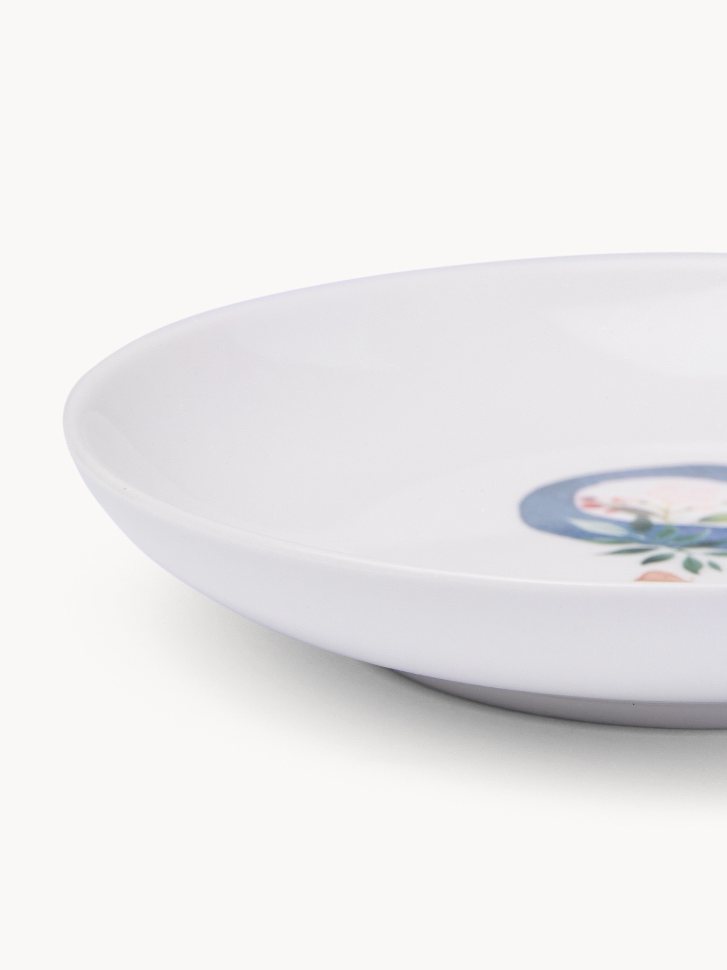 Piattino pane in new bone china lettera S, Bianco, large image number 1