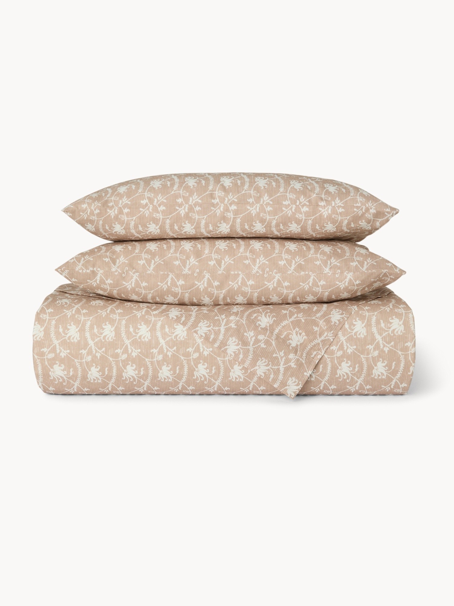 Pure Cotton Floral Duvet Cover Set - Discounted Price, Pink, large image number 0