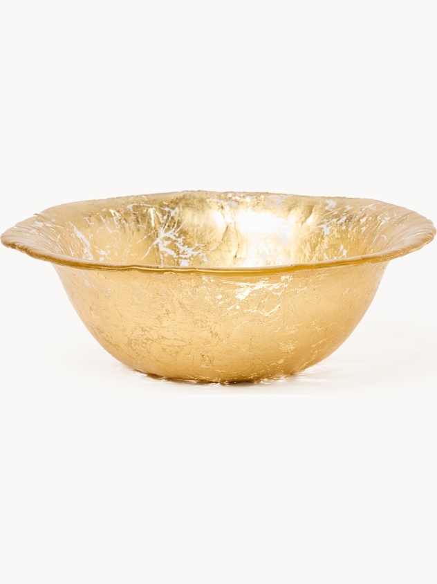 Small glass bowl with a textured finish