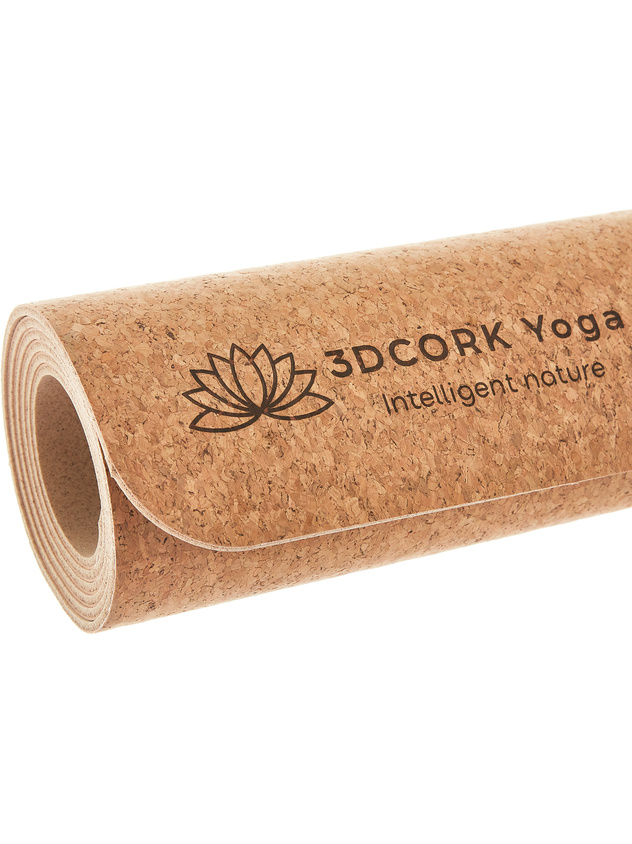 Natural cork yoga mat