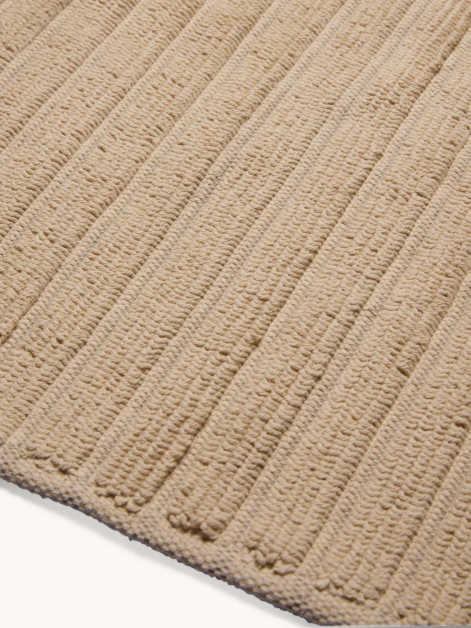 Solid-Color Cotton Bath Mat - Introductory Price, Beige, large image number 1