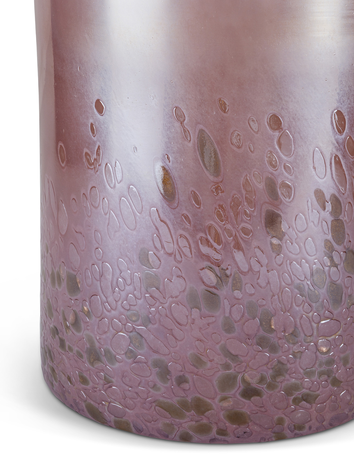 Colored paste glass vase, Pink, large image number 1