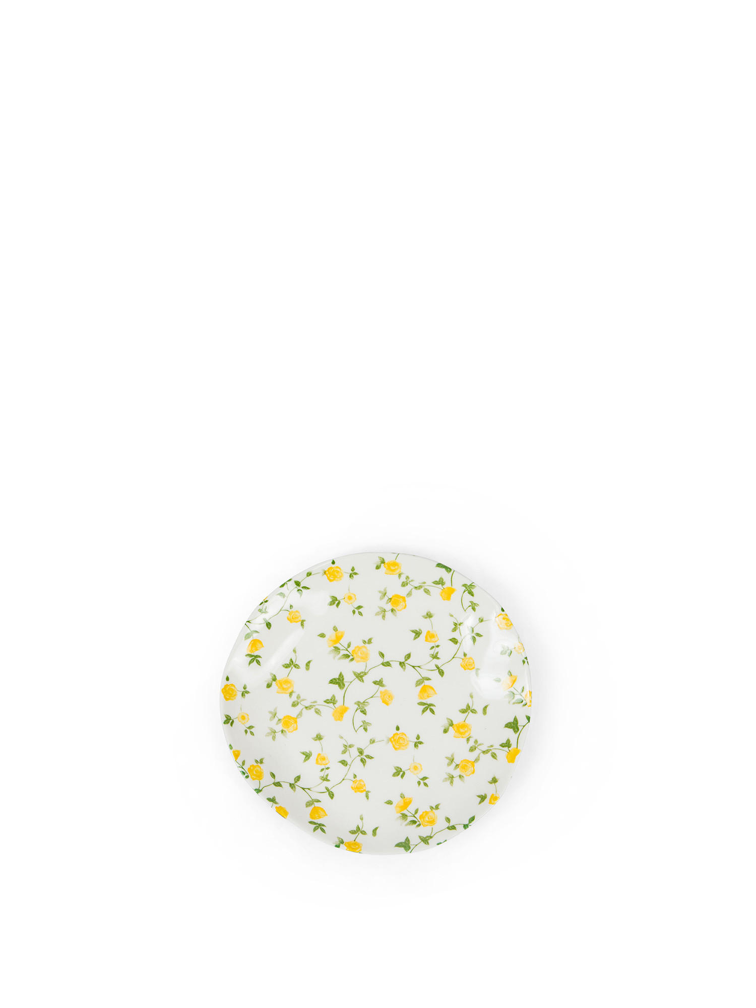 Porcelain bread plate with flower motif, White, large image number 0