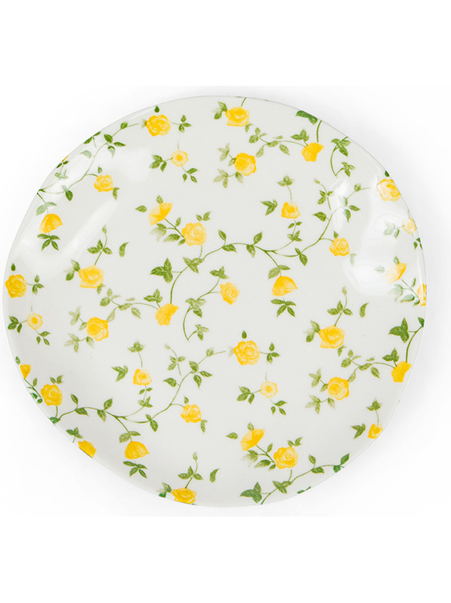 Porcelain bread plate with flower motif