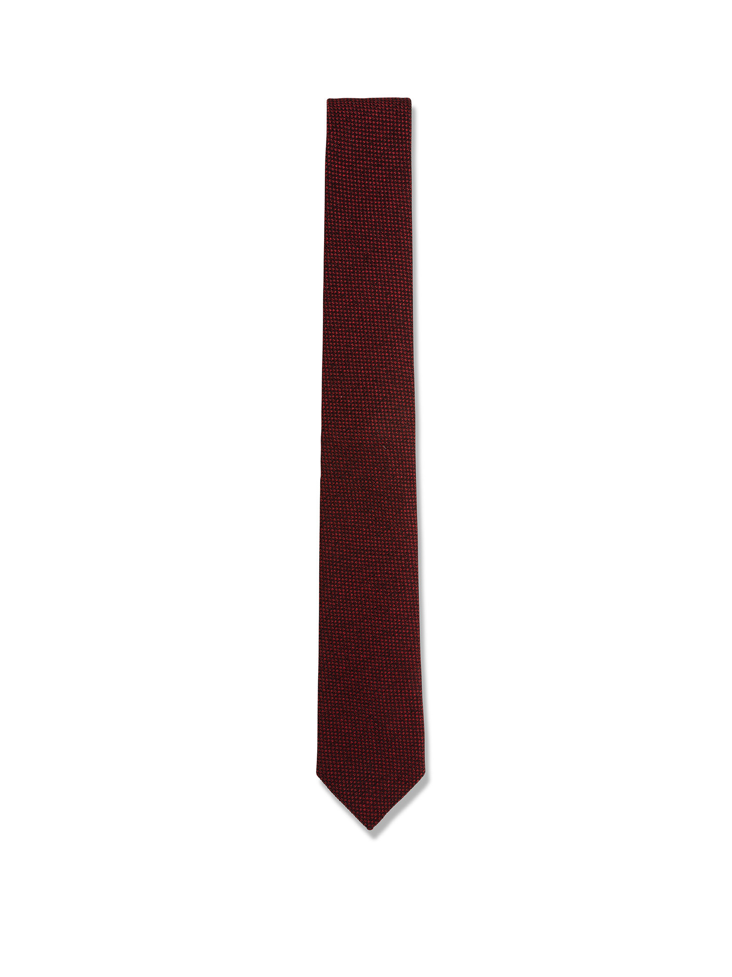 Luca D'Altieri - Classic patterned silk tie, Red Bordeaux, large image number 1