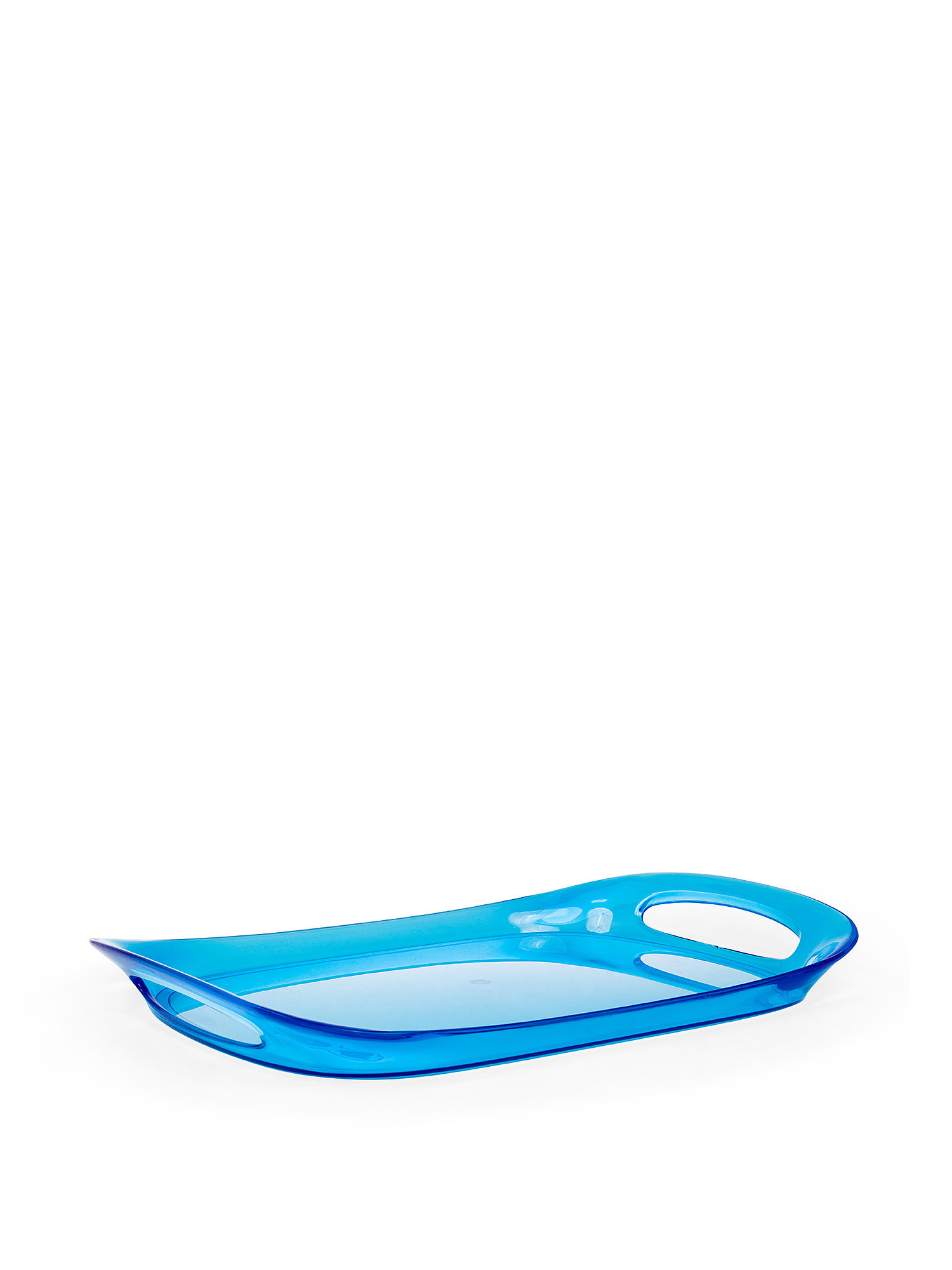 Solid color plastic tray, Light Blue, large image number 0