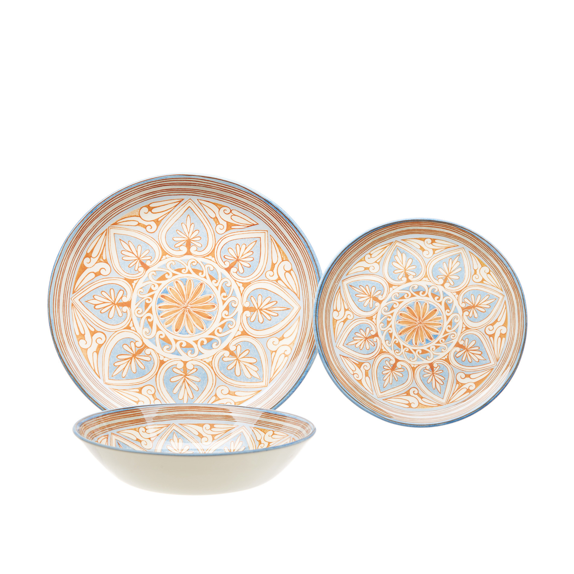 Set of 18 Majolica ceramic plates, Multicolor, large image number 0