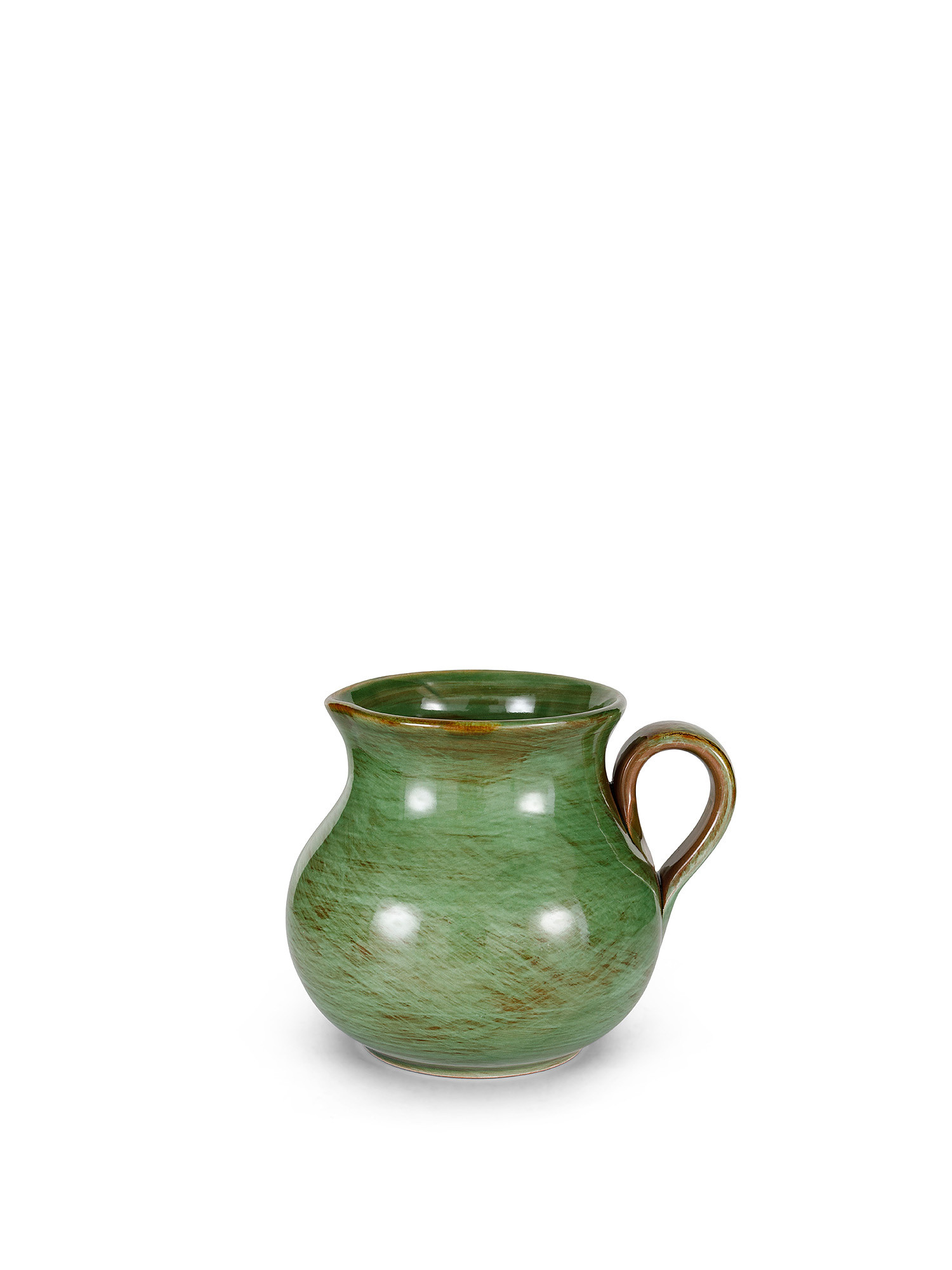 Ceramic pitcher by Ceramiche Pugliesi Fratelli Colì, Green, large image number 0