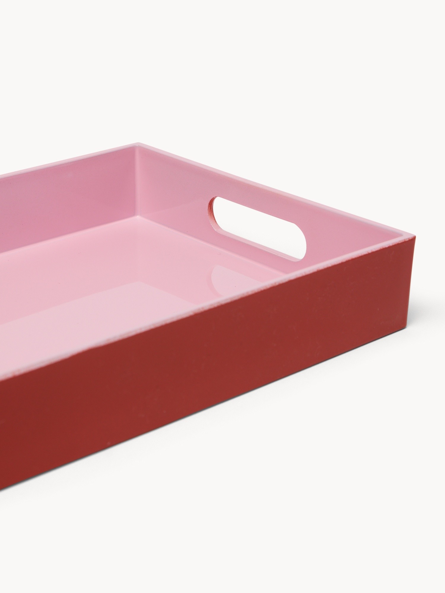 Vassoio in plastica bicolore, Rosa/Arancio, large image number 0