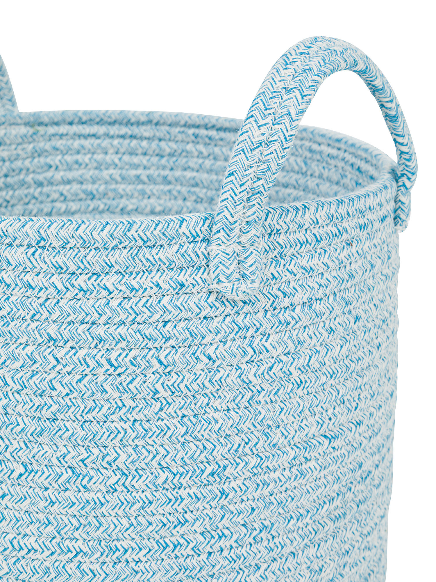 Rope basket with handles, Light Blue, large image number 1