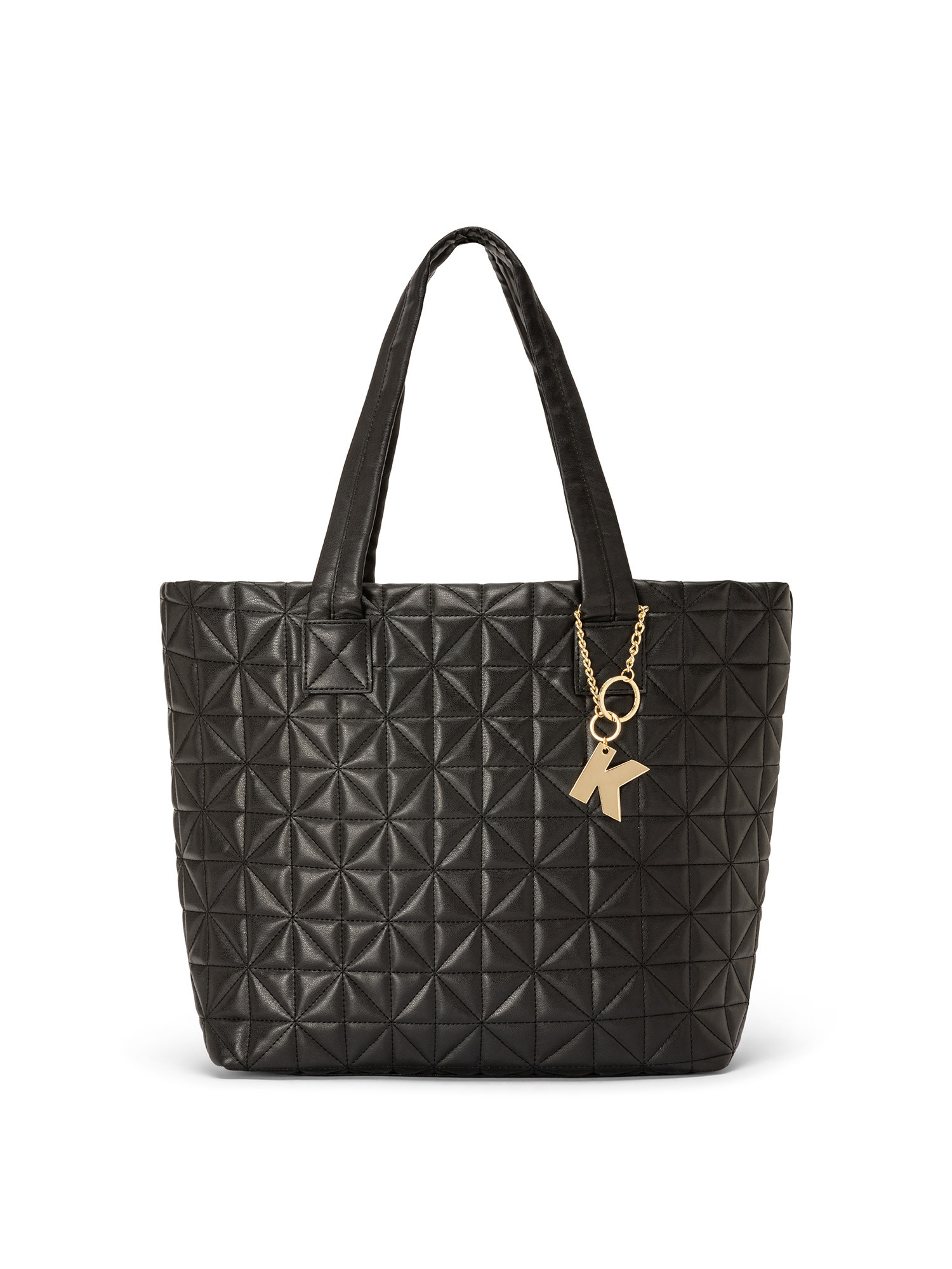 Koan - Shopping bag with motif, Black, large image number 0