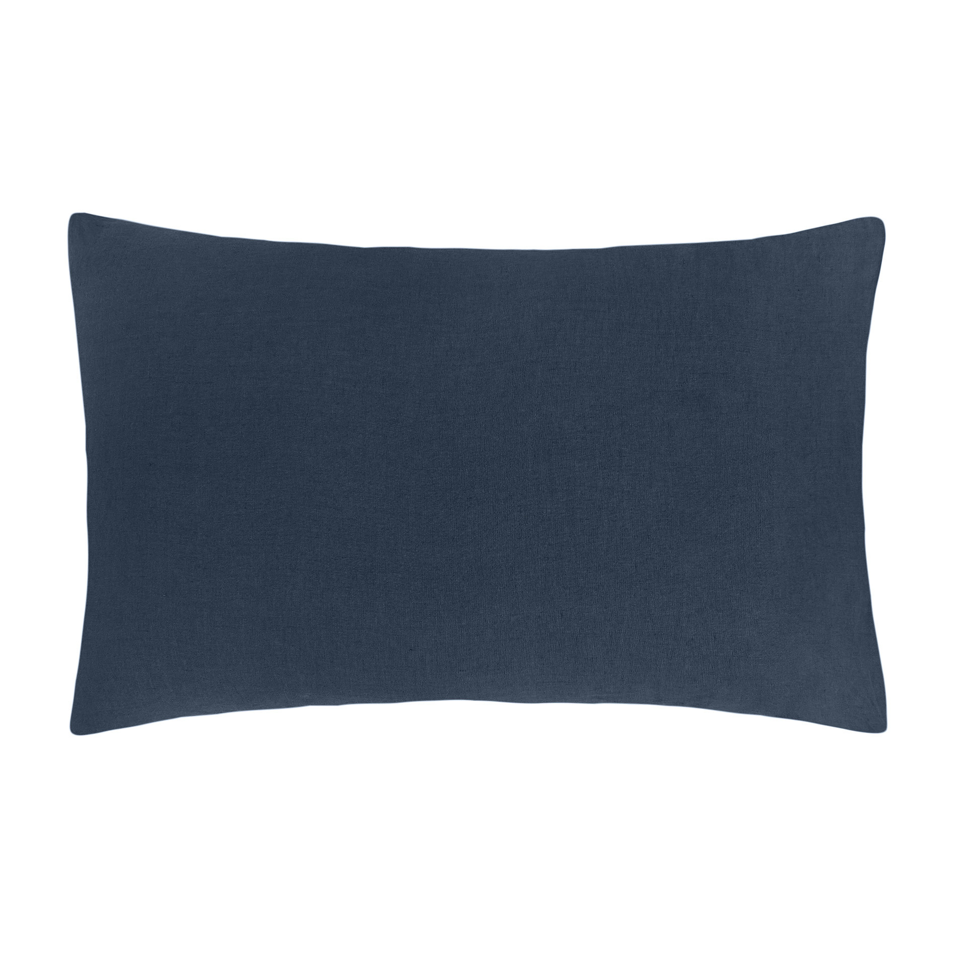 Interno 11 pillowcase in high-quality linen, Blue, large image number 0