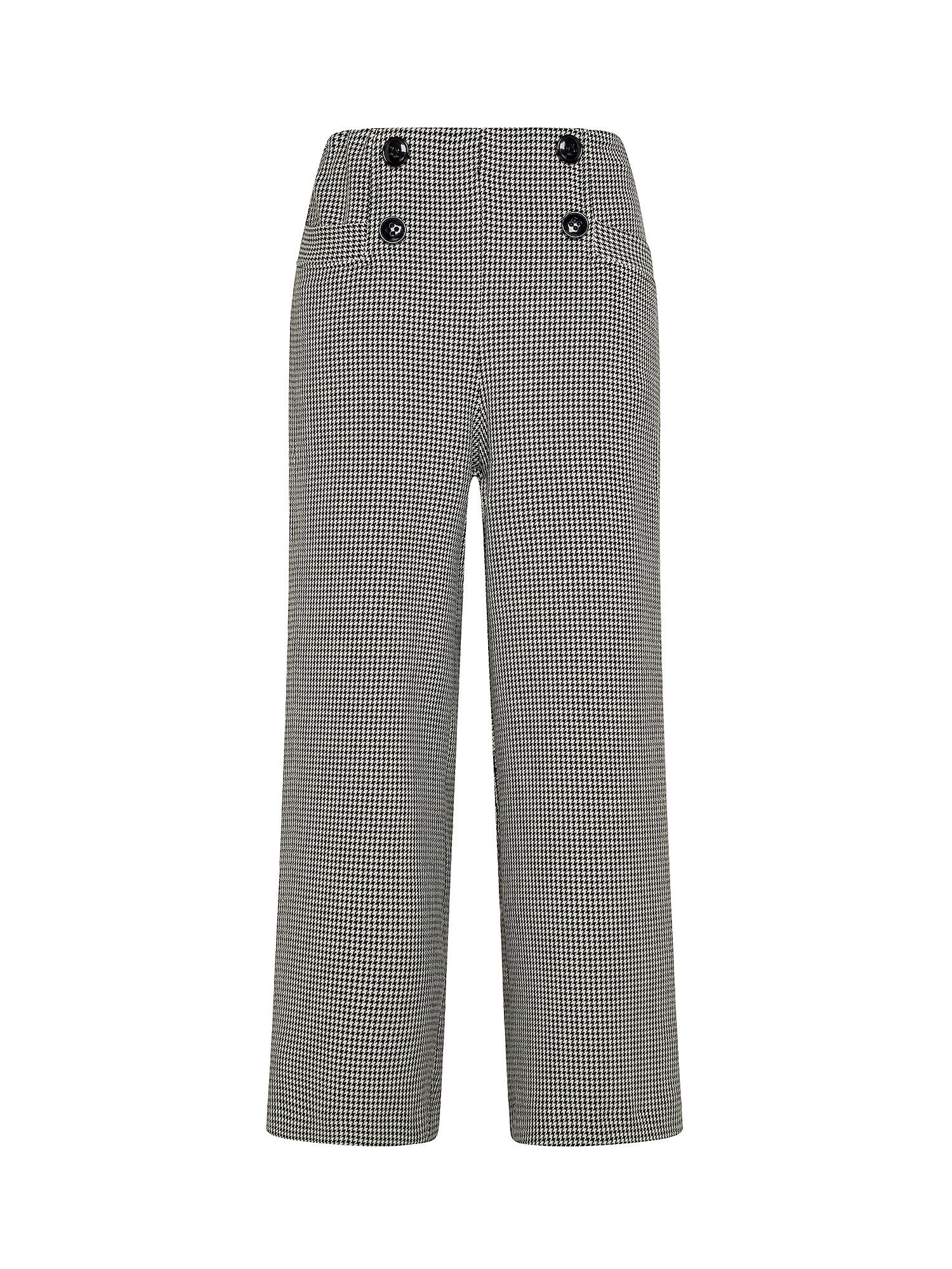 Houndstooth trousers, White, large image number 0