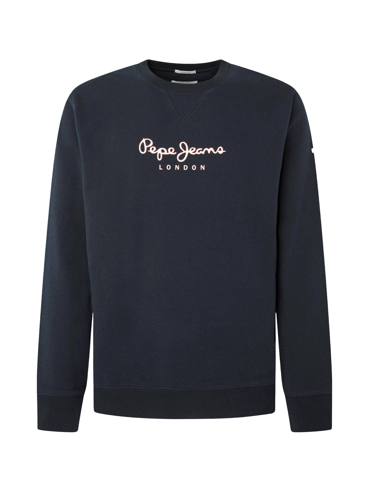 Pepe Jeans - Felpa con logo in cotone, Blu scuro, large image number 0