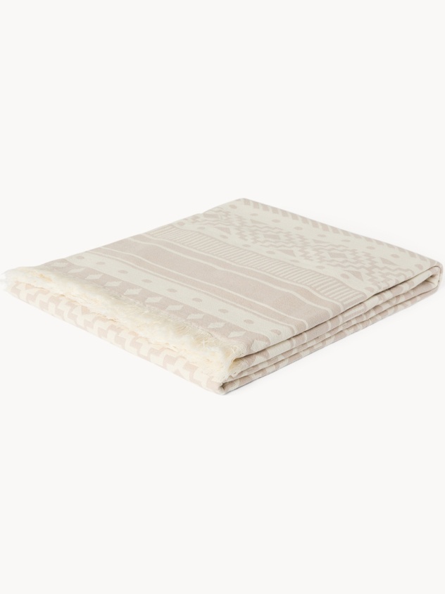 Pure Cotton Jacquard Throw - Introductory Price