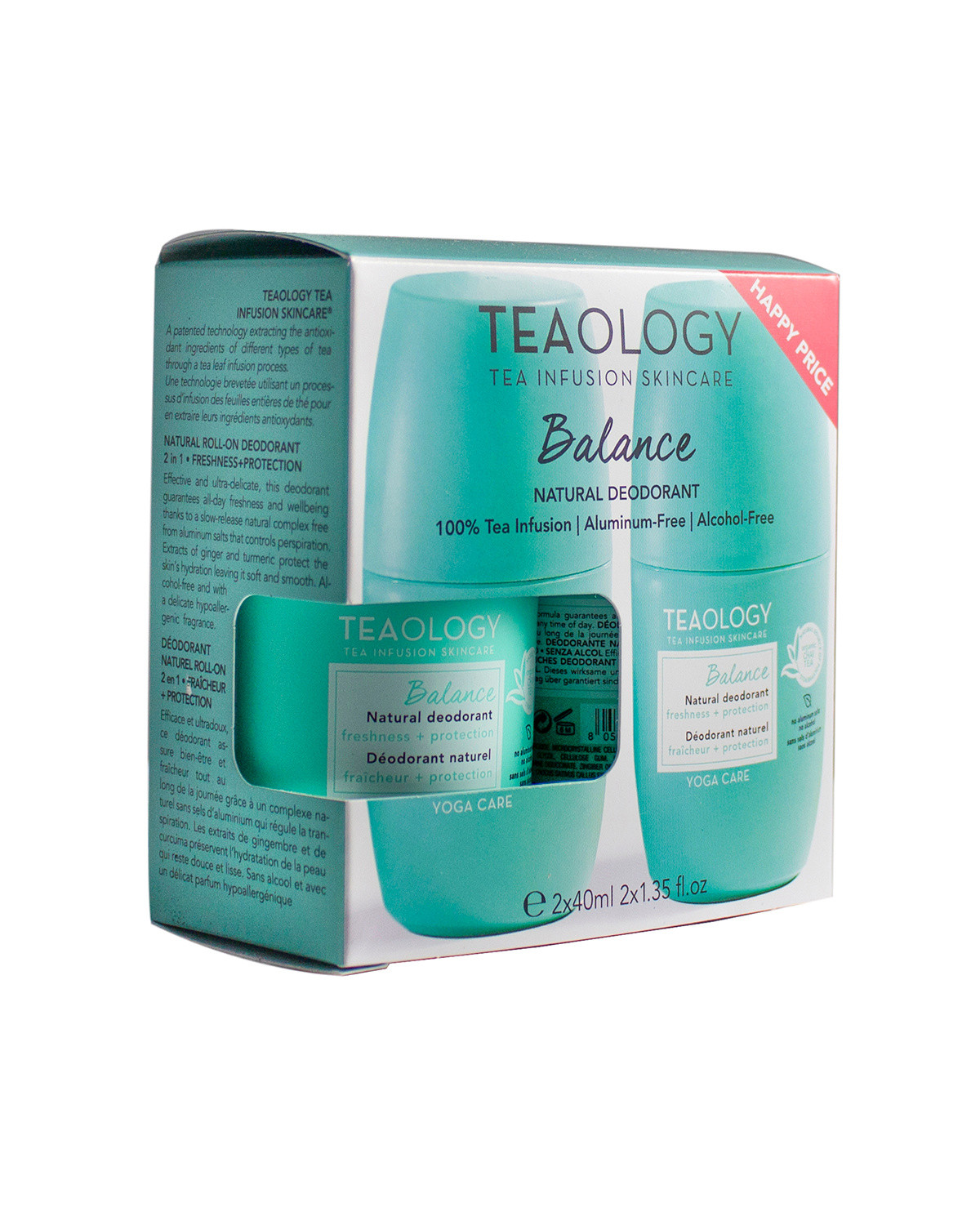 Teaology - DUO yoga care balance natural deodorant, Light Blue, large image number 1