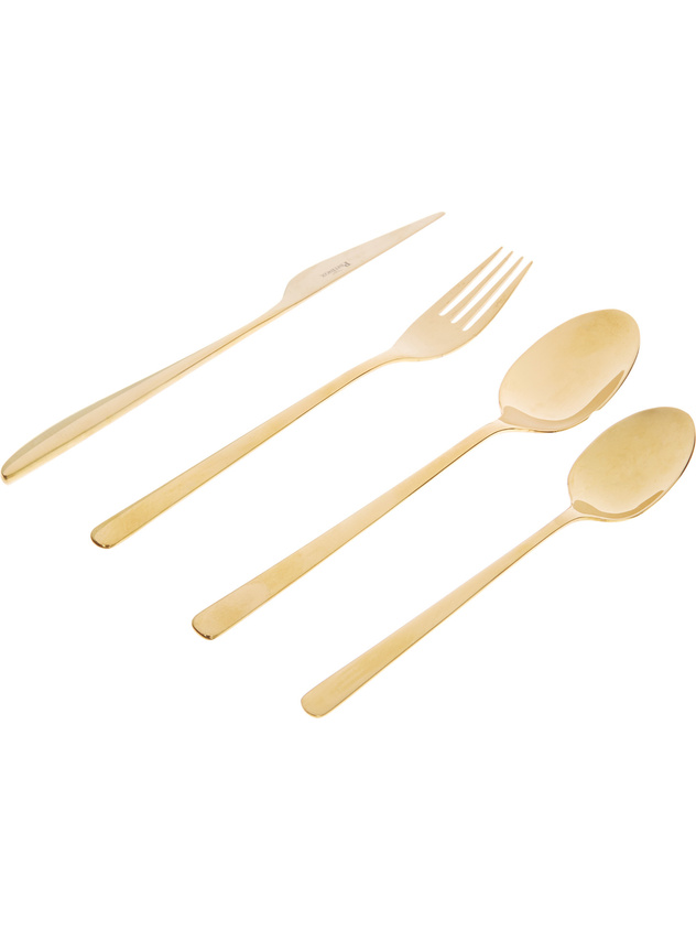 Set 24 posate finitura oro Gold