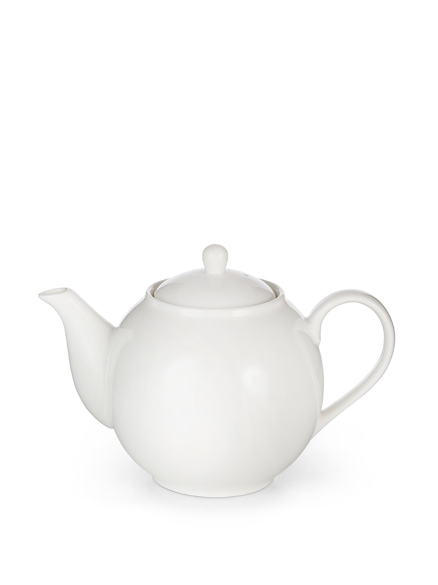 White porcelain teapot, White, large image number 0