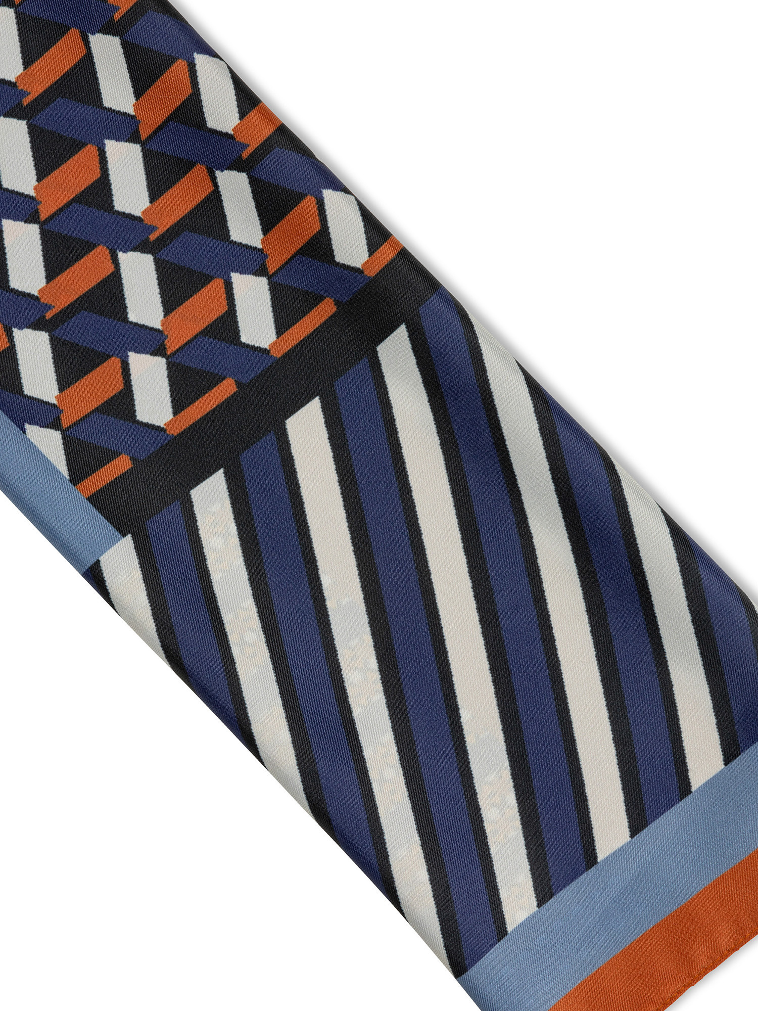 Koan - Patterned scarf, Blue, large image number 1