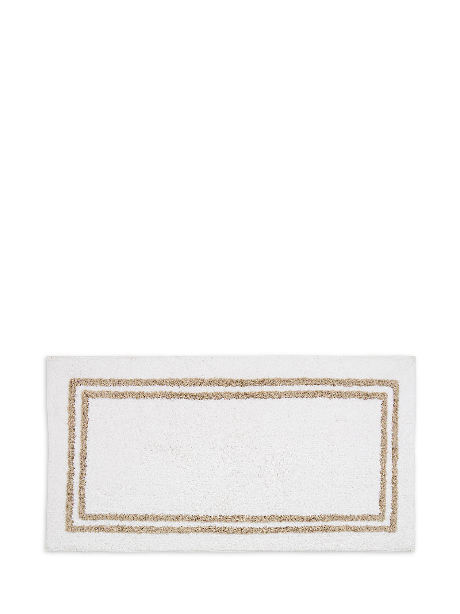 Tufted bathroom rug, White, large image number 0