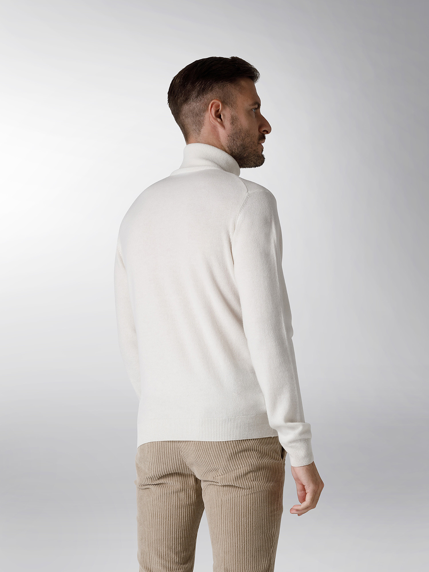 Coin Cashmere - Turtleneck in pure cashmere, White, large image number 2
