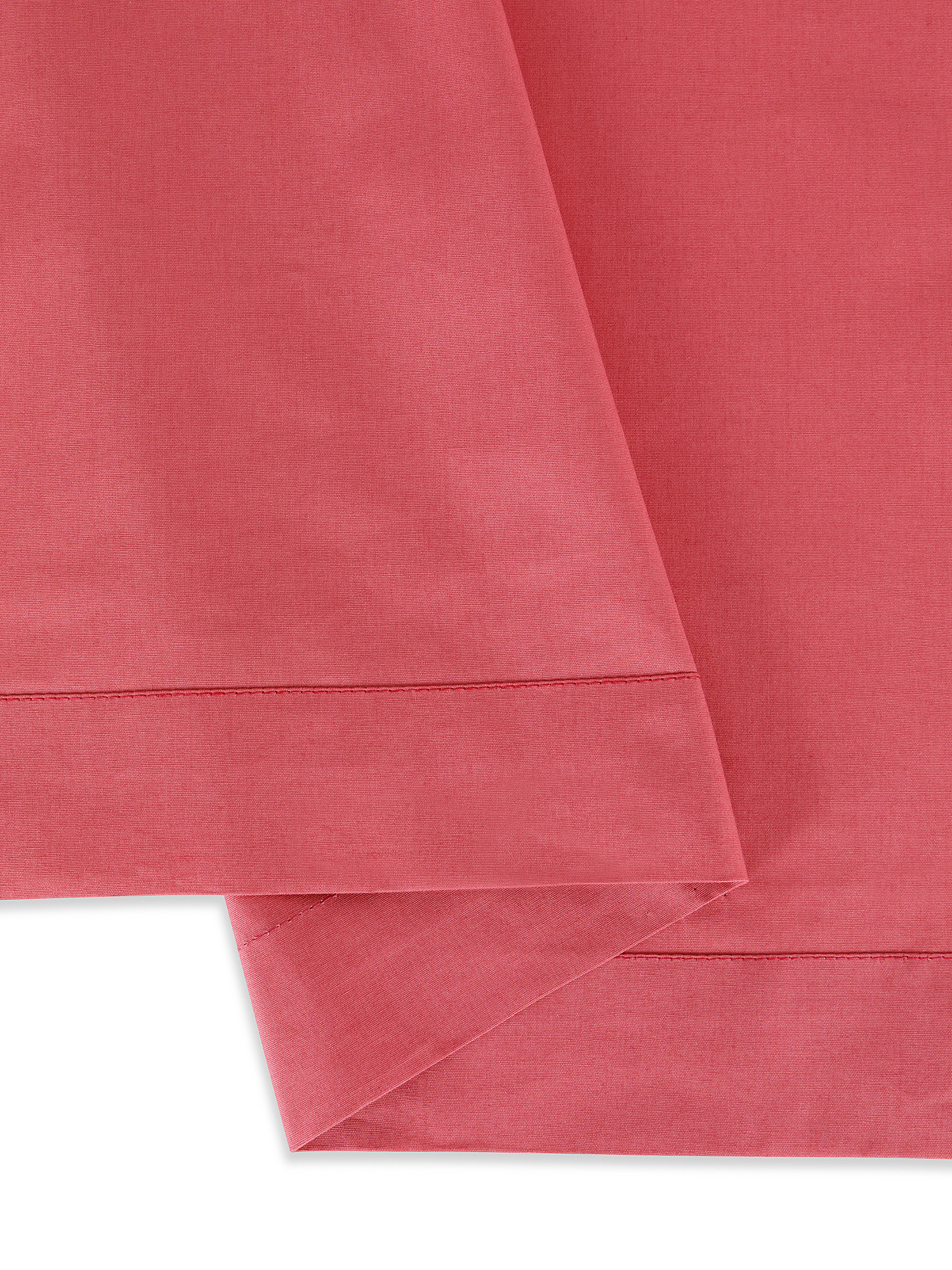 Solid color cotton percale sheet set, Pink, large image number 2