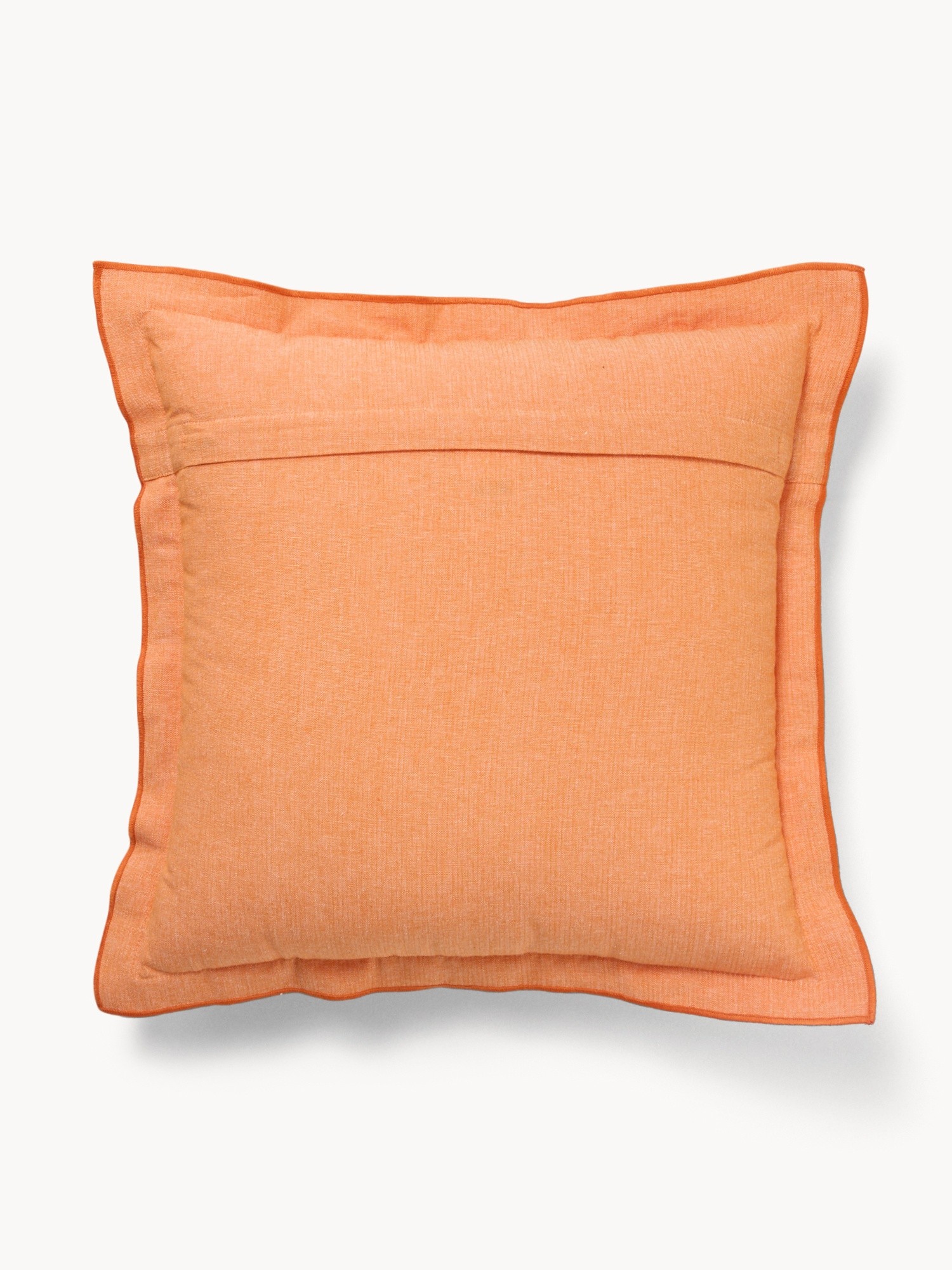 Chambray Cotton Pillow 35x50cm - Introductory Price, Orange, large image number 1