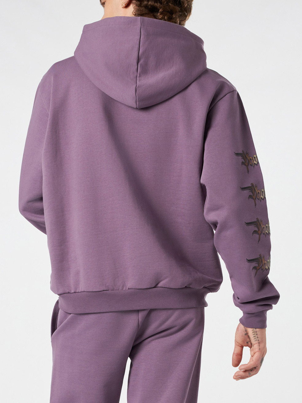 Phobia - Cotton sweatshirt with shark print, Purple, large image number 2