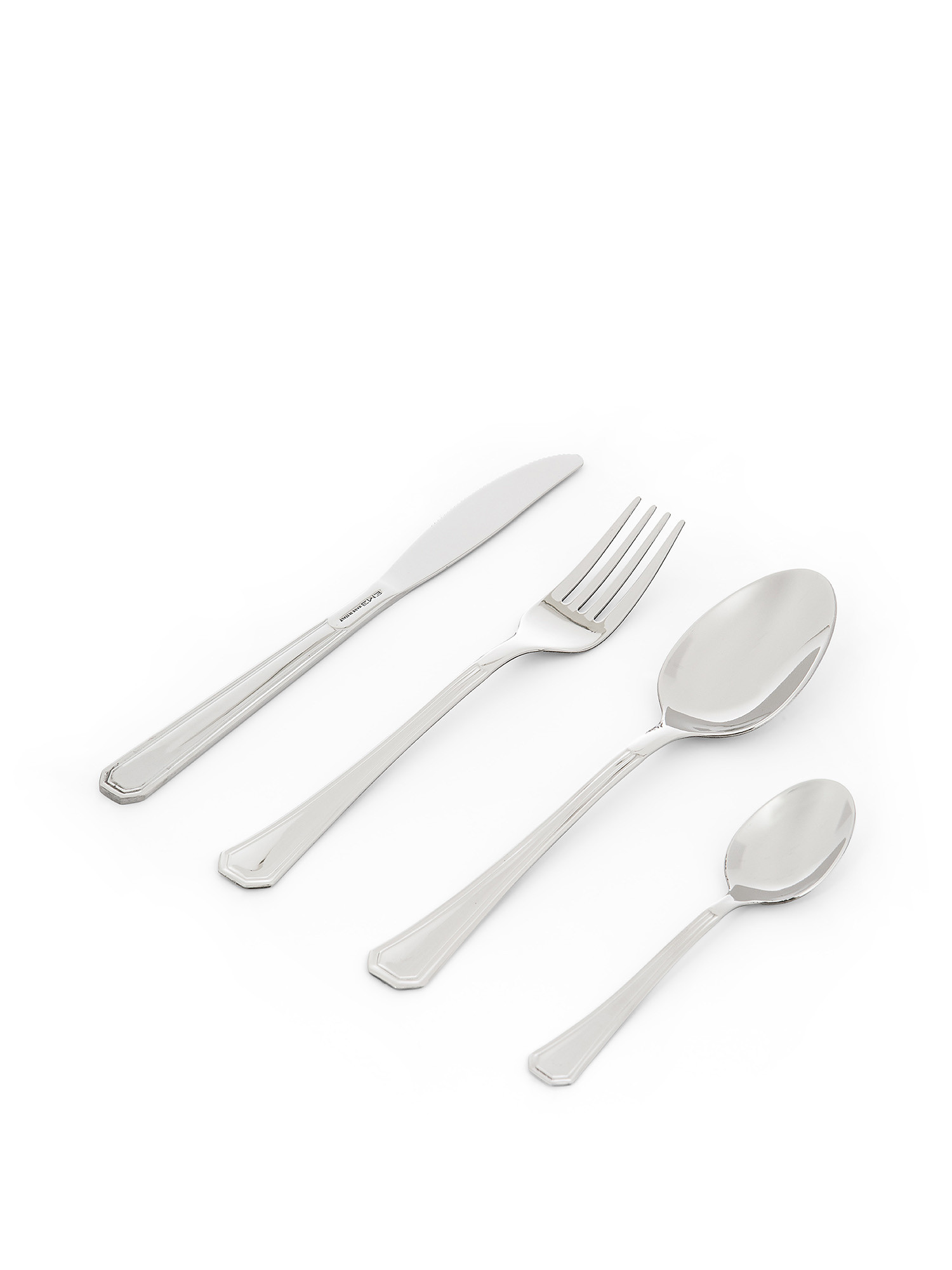 Set of 24 Loire steel cutlery, Silver Grey, large image number 0
