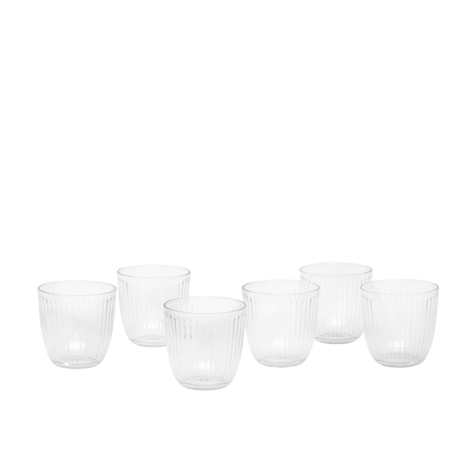 Set 3 bicchieri vetro Line, Trasparente, large image number 0