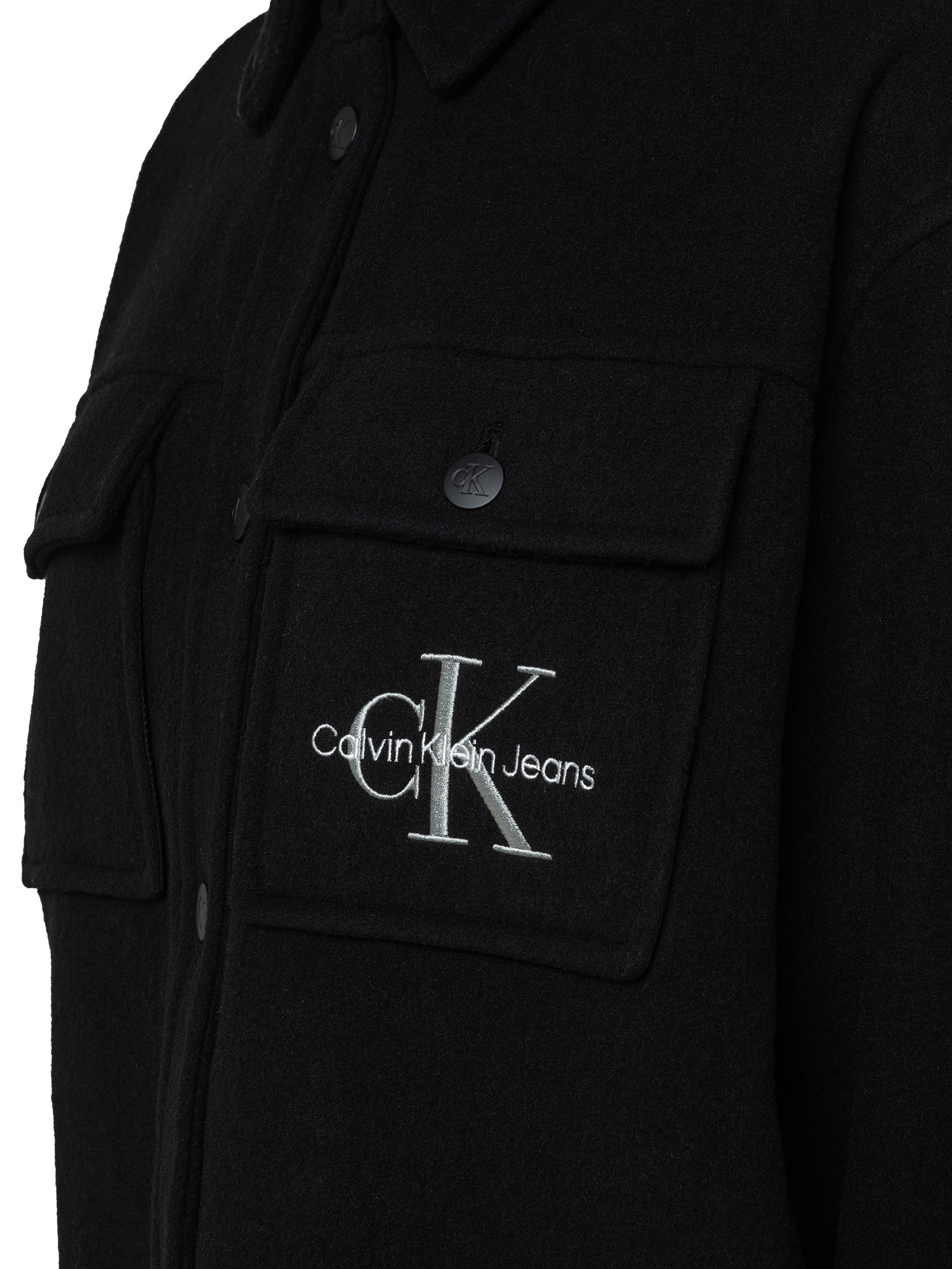 Calvin Klein Jeans - Giacca con logo, Nero, large image number 2