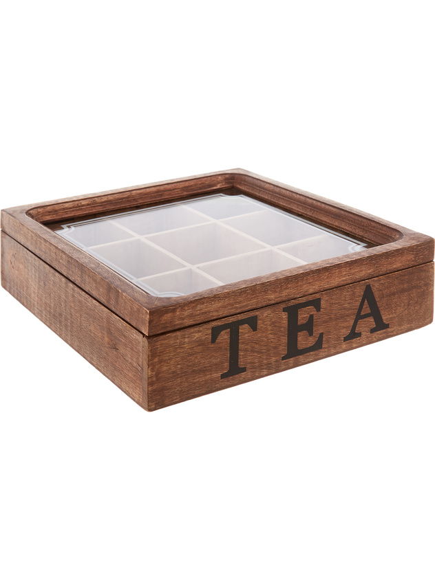 Wood tea box
