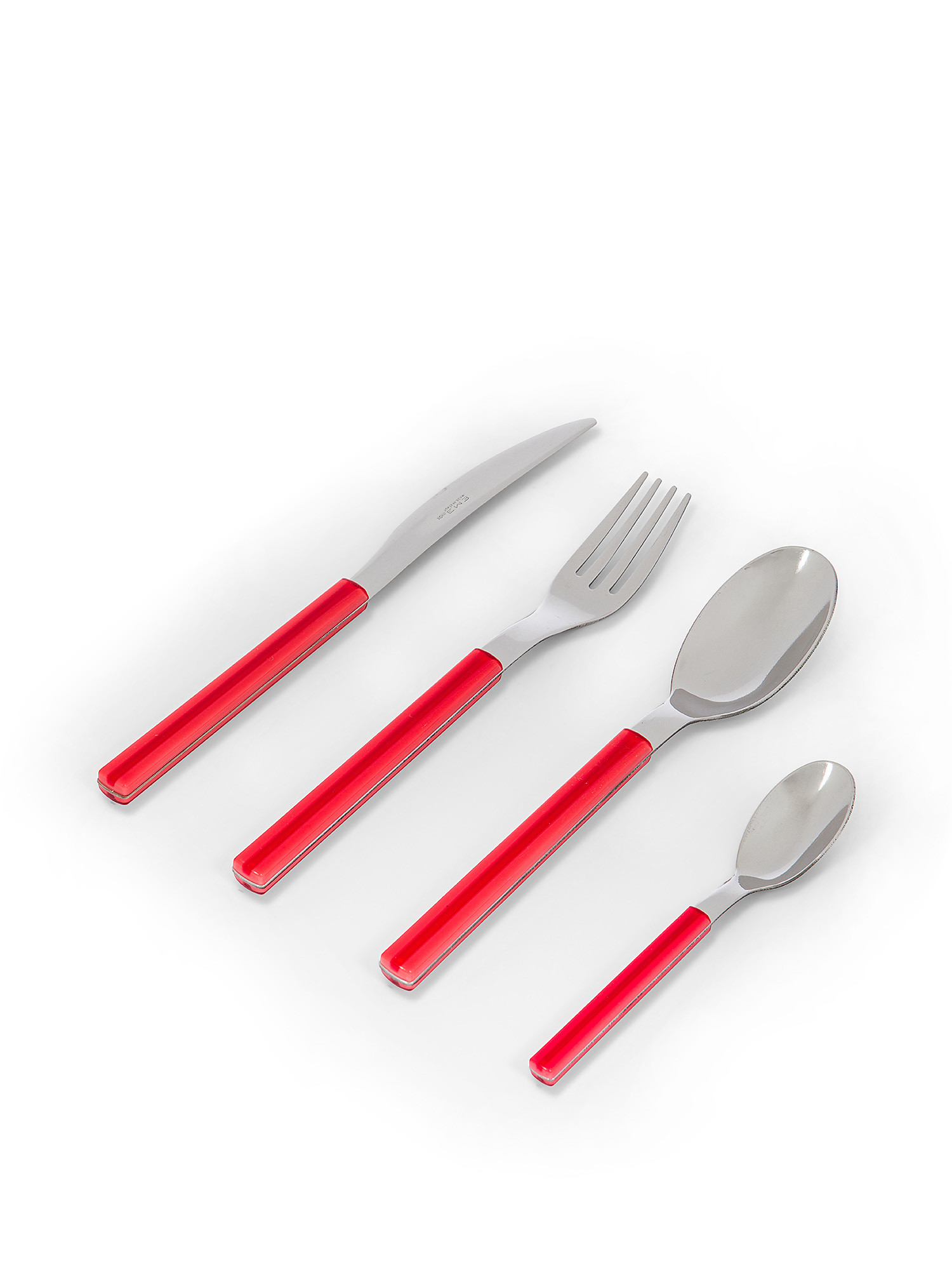 24-piece cutlery set, Red, large image number 0