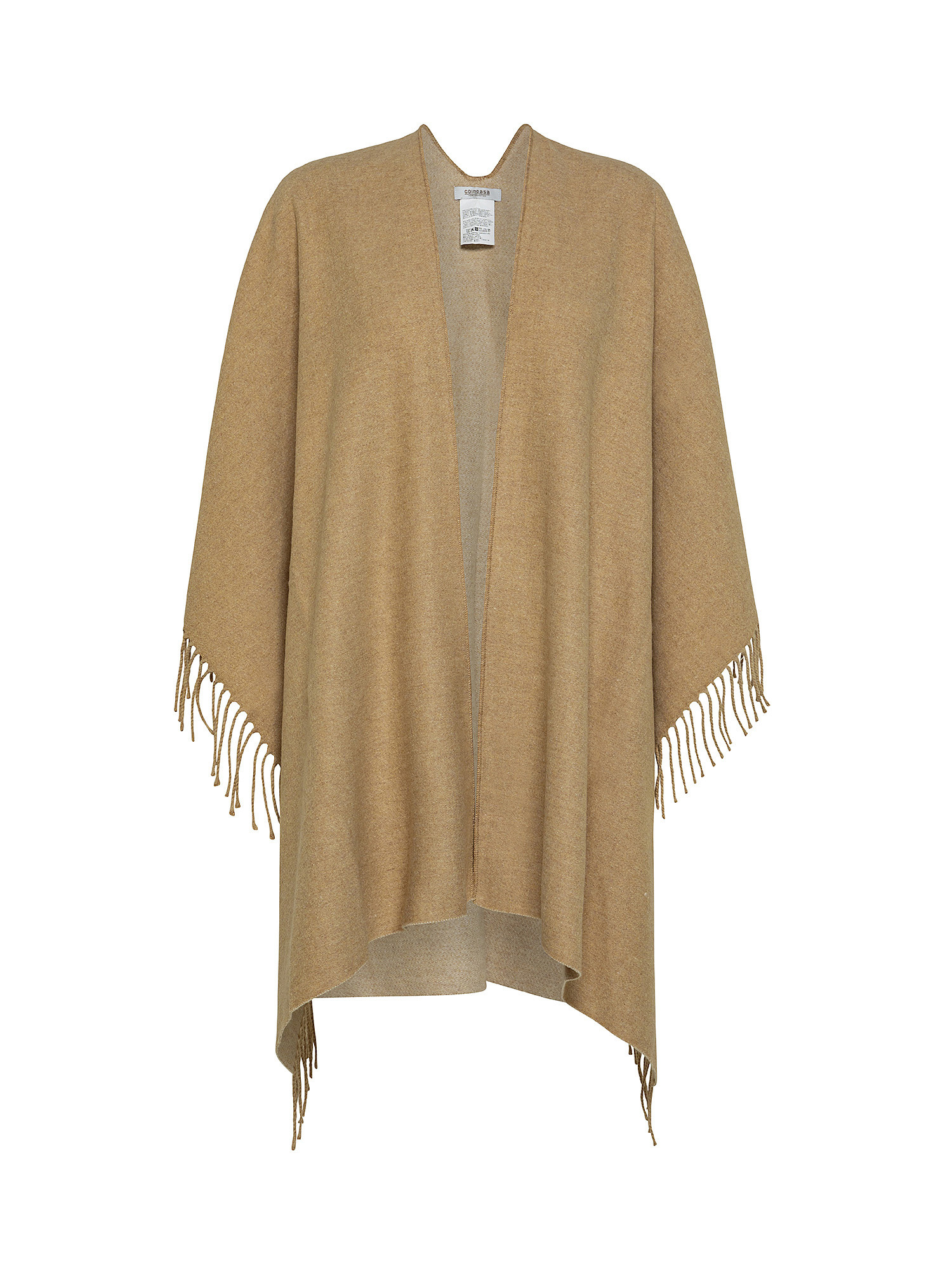 Poncho double face, Beige, large image number 0