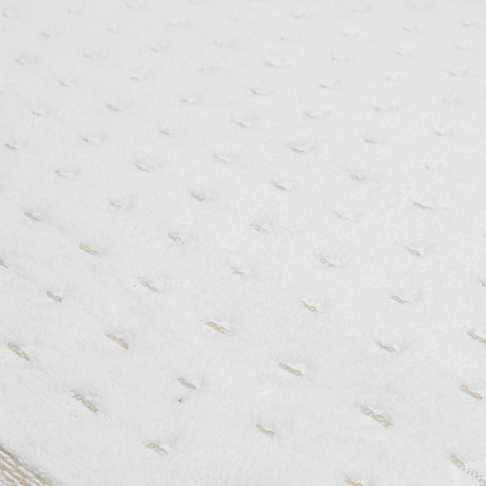 Asciugamano spugna di cotone motivo trattini Portofino, Bianco, large image number 2