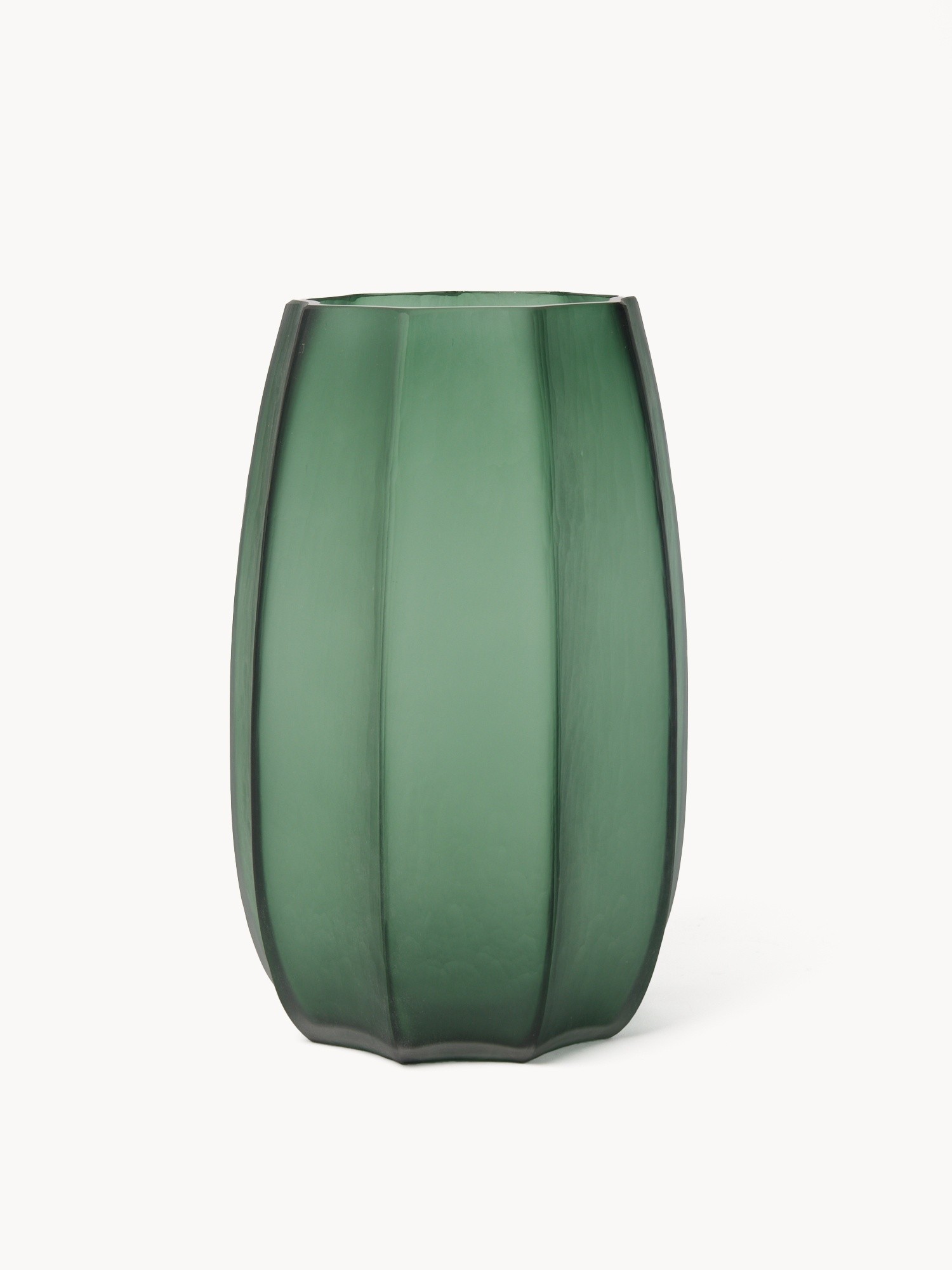 Vaso in vetro colorato in pasta, Verde, large image number 0