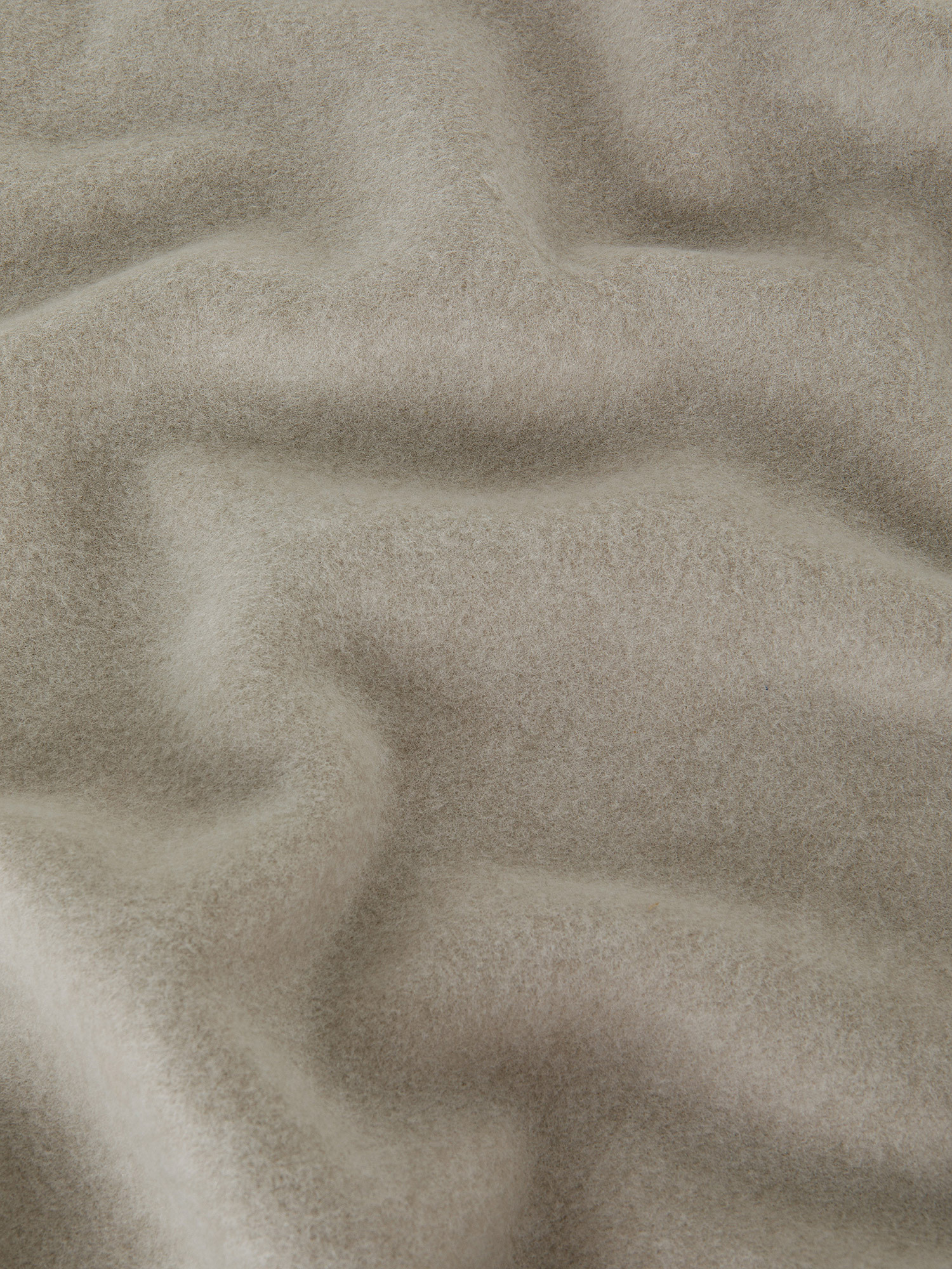 Solid color soft fleece blanket, Beige, large image number 1