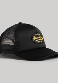 Superdry baseball cap with mesh and logo, Black, large image number 2