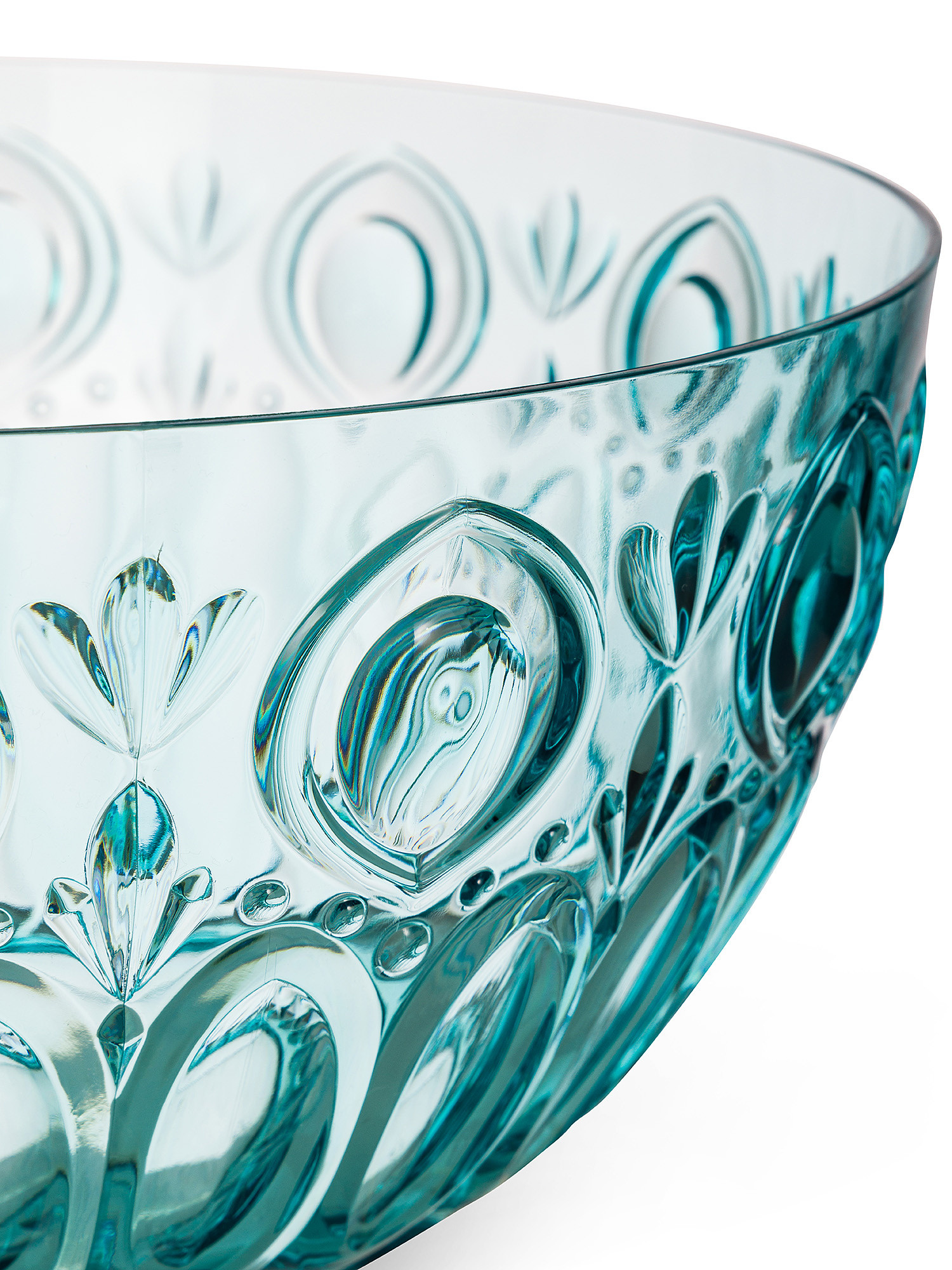 Gloria blue plastic salad bowl, Light Blue, large image number 1