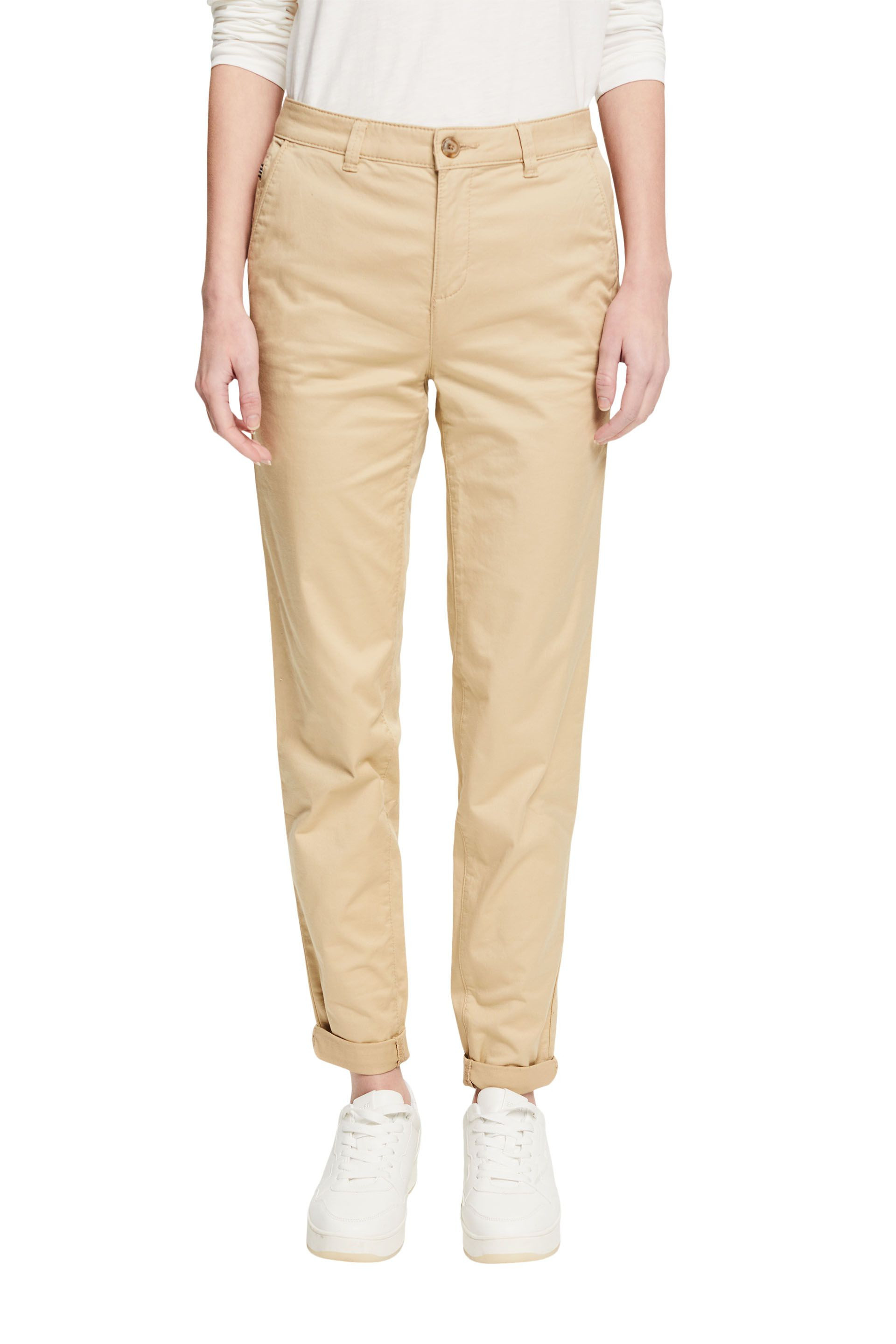 Stretch chino trousers, Beige, large image number 1