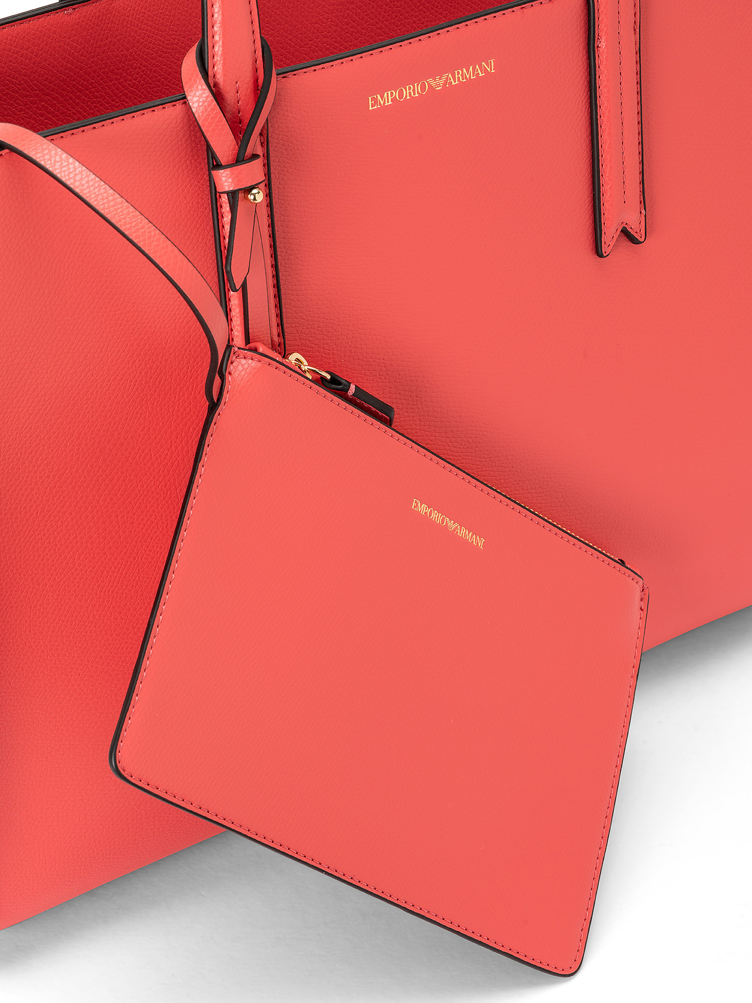 Shopping bag, Coral Red, large image number 2