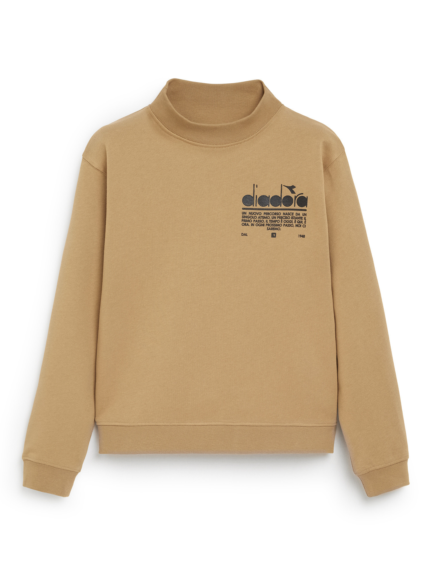 Diadora - Manifesto cotton sweatshirt, Beige, large image number 0